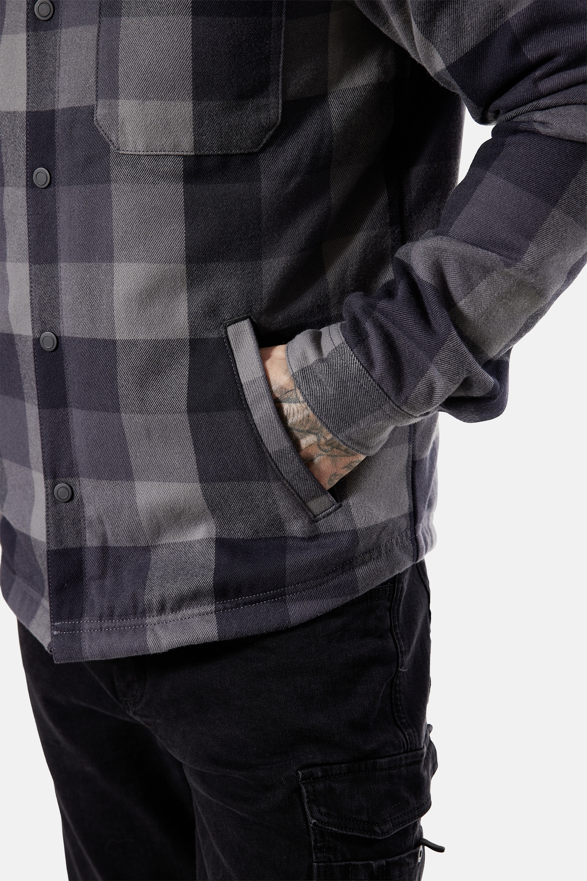 HERO by John Medoox Flanellhemd »JORIS Karohemd Overshirt« Regular Fit Casual Funktionsmaterial für Herren