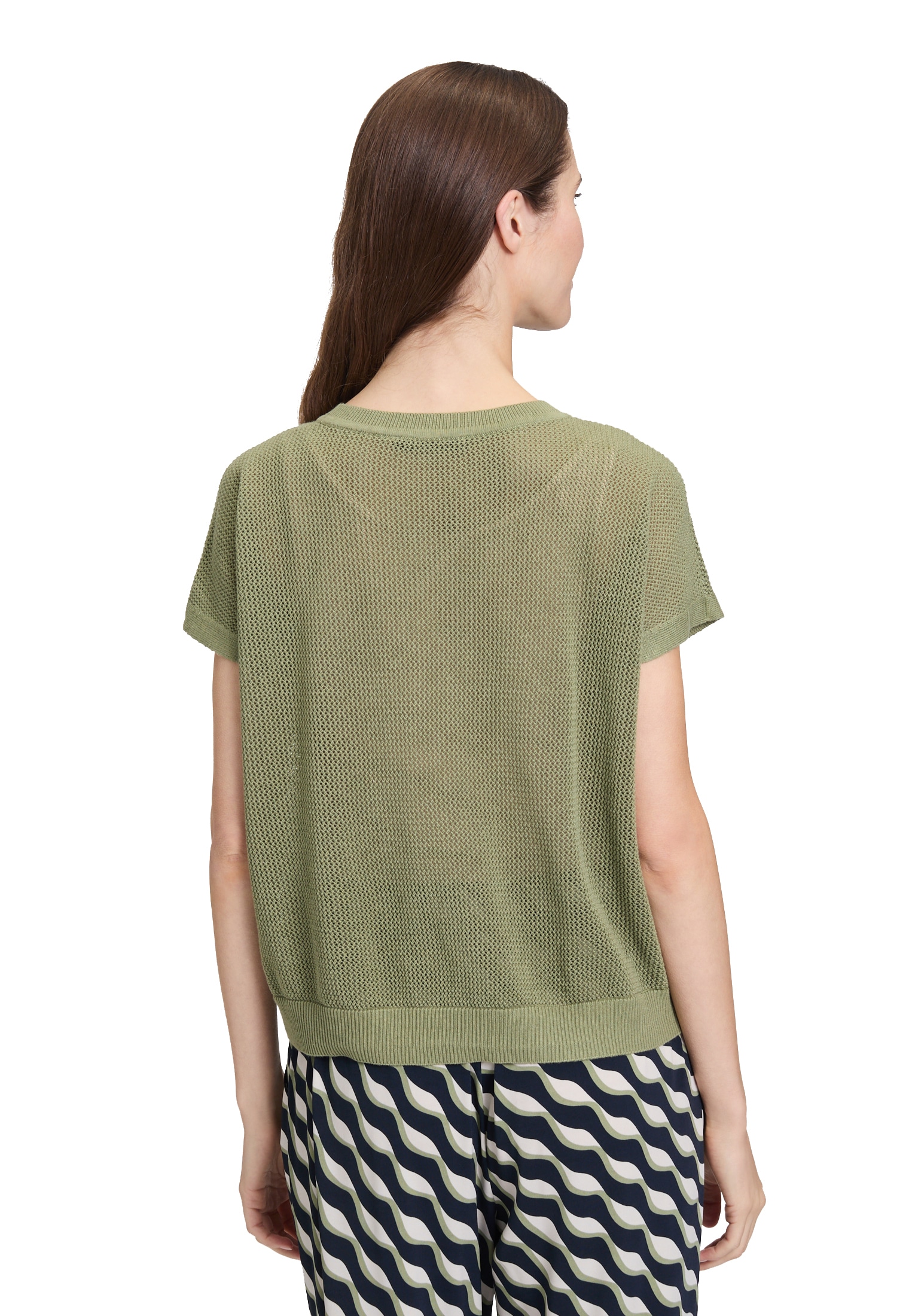 Betty Barclay Stricktop »Betty Barclay Lochstrick-Pullover ohne Arm«