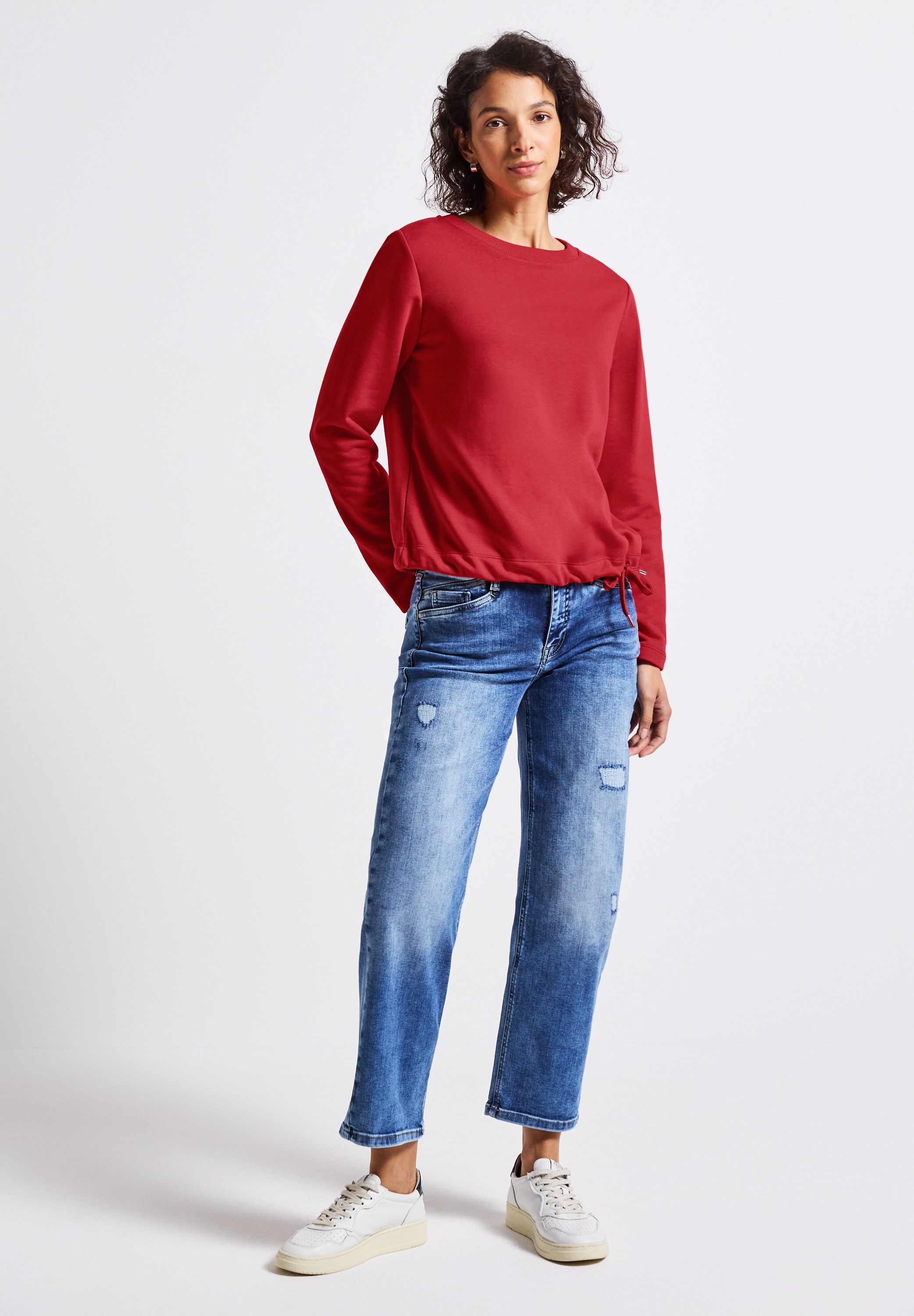 STREET ONE Sweatshirt, mit Tunnelzug am Saum