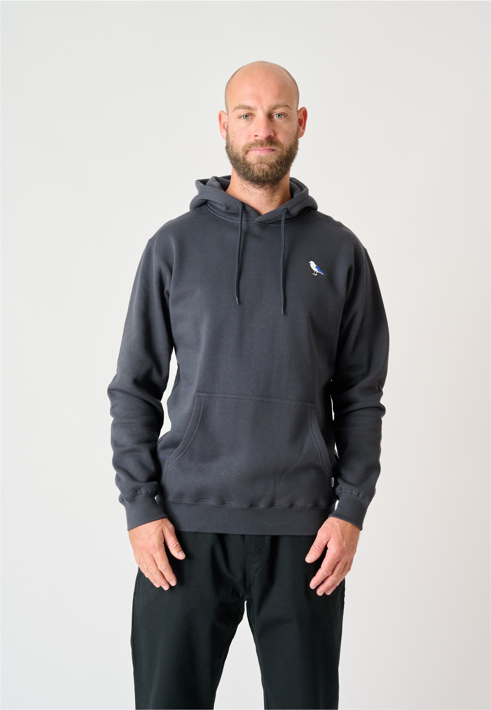 Cleptomanicx Kapuzensweatshirt "Hooded Embro Gull 2", 1 Stk. mit gesticktem Möwen-Logo