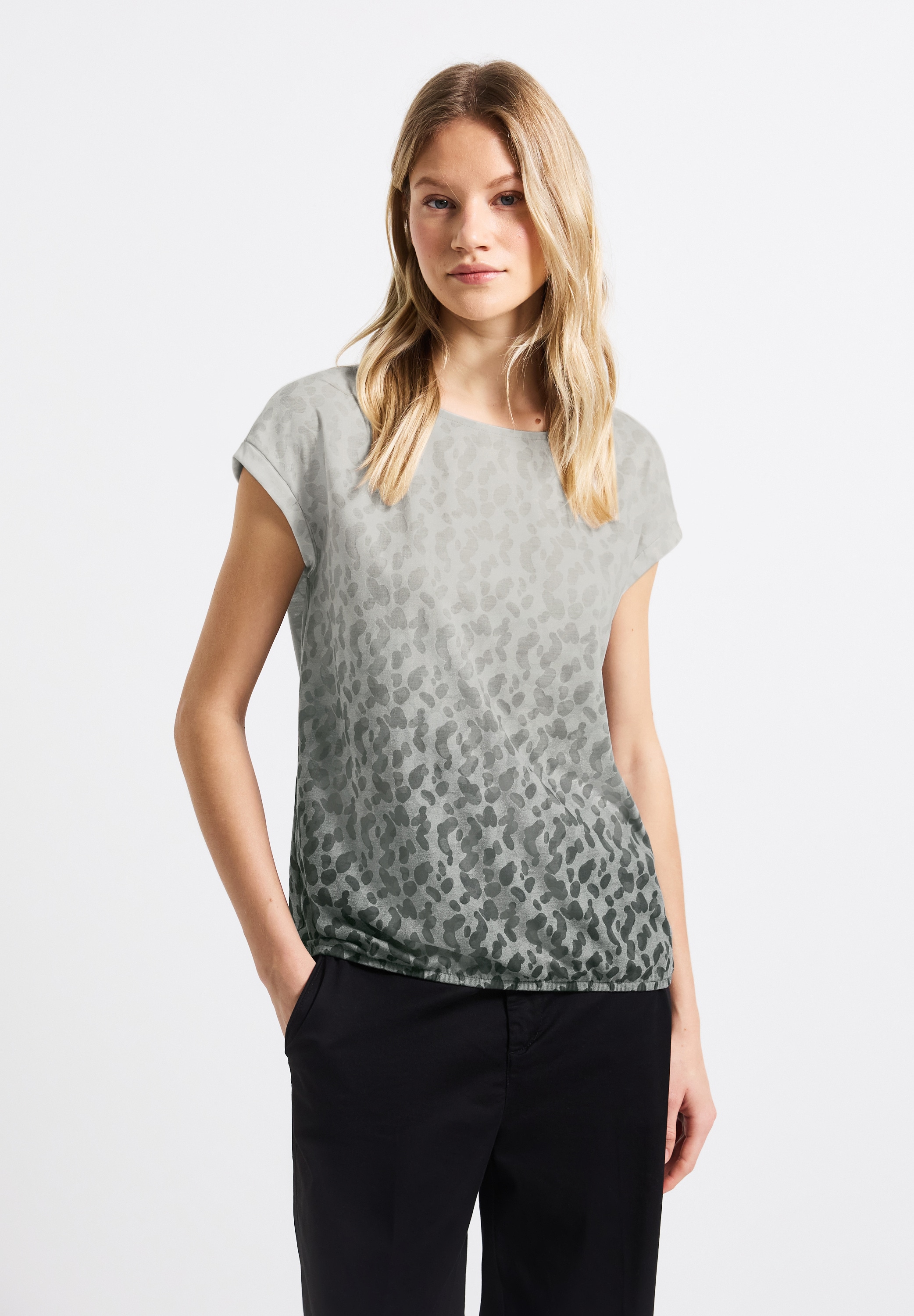 STREET ONE T-Shirt, mit Elastiksaum günstig online kaufen