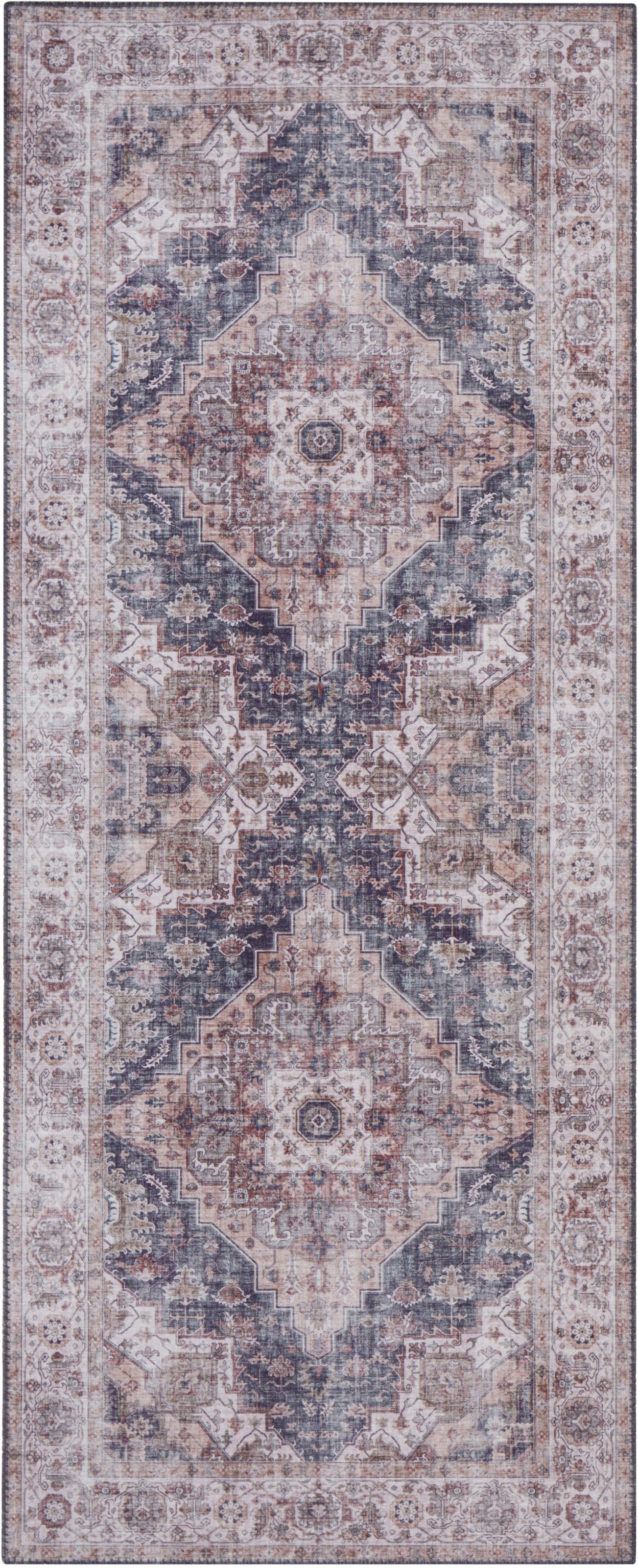 NORTHRUGS Teppich »Sylla«, rechteckig, 5 mm Höhe, Orientalisch, Läufer, Vintage, Wohnzimmer, Schlafzimmer, Esszimmer