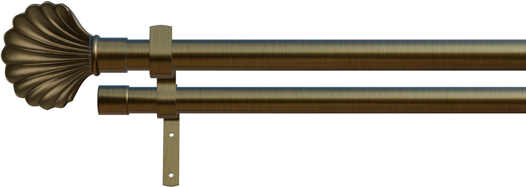 indeko Gardinenstange "Volterra" Ø 16 mm 2 läufig-läufig Wunschmaßlänge günstig online kaufen