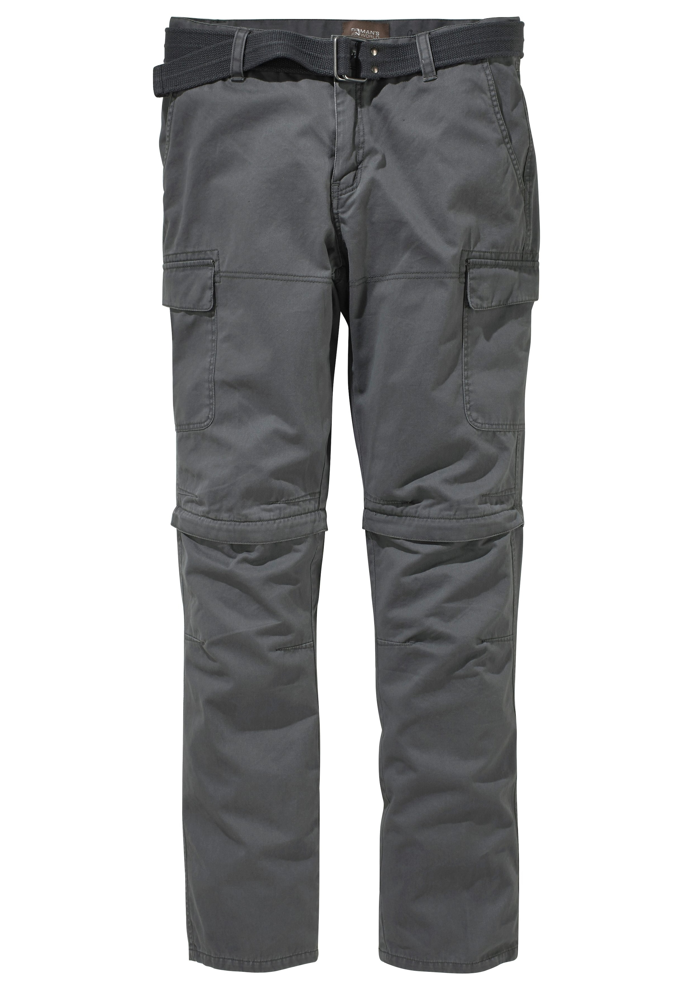 Man's World Cargohose, (Set, mit Gürtel), mit Zip-Off Funktion