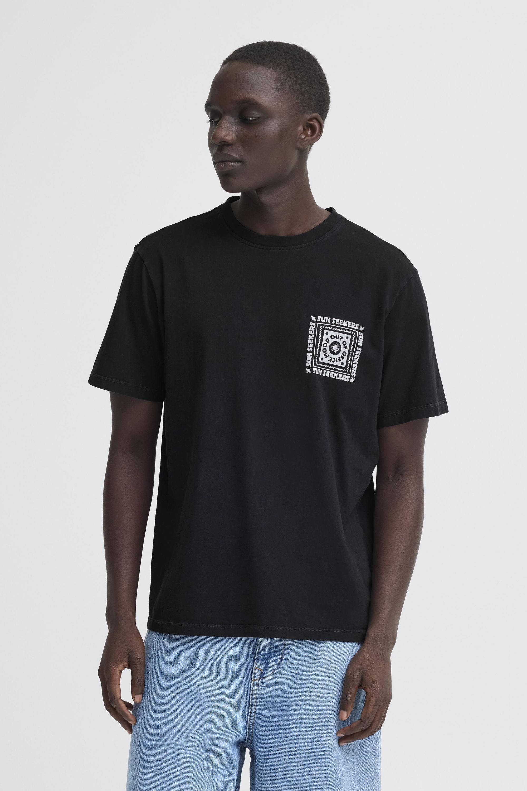 Blend Rundhalsshirt "BHKayden" Sommerliches T-Shirt mit Frontprint günstig online kaufen