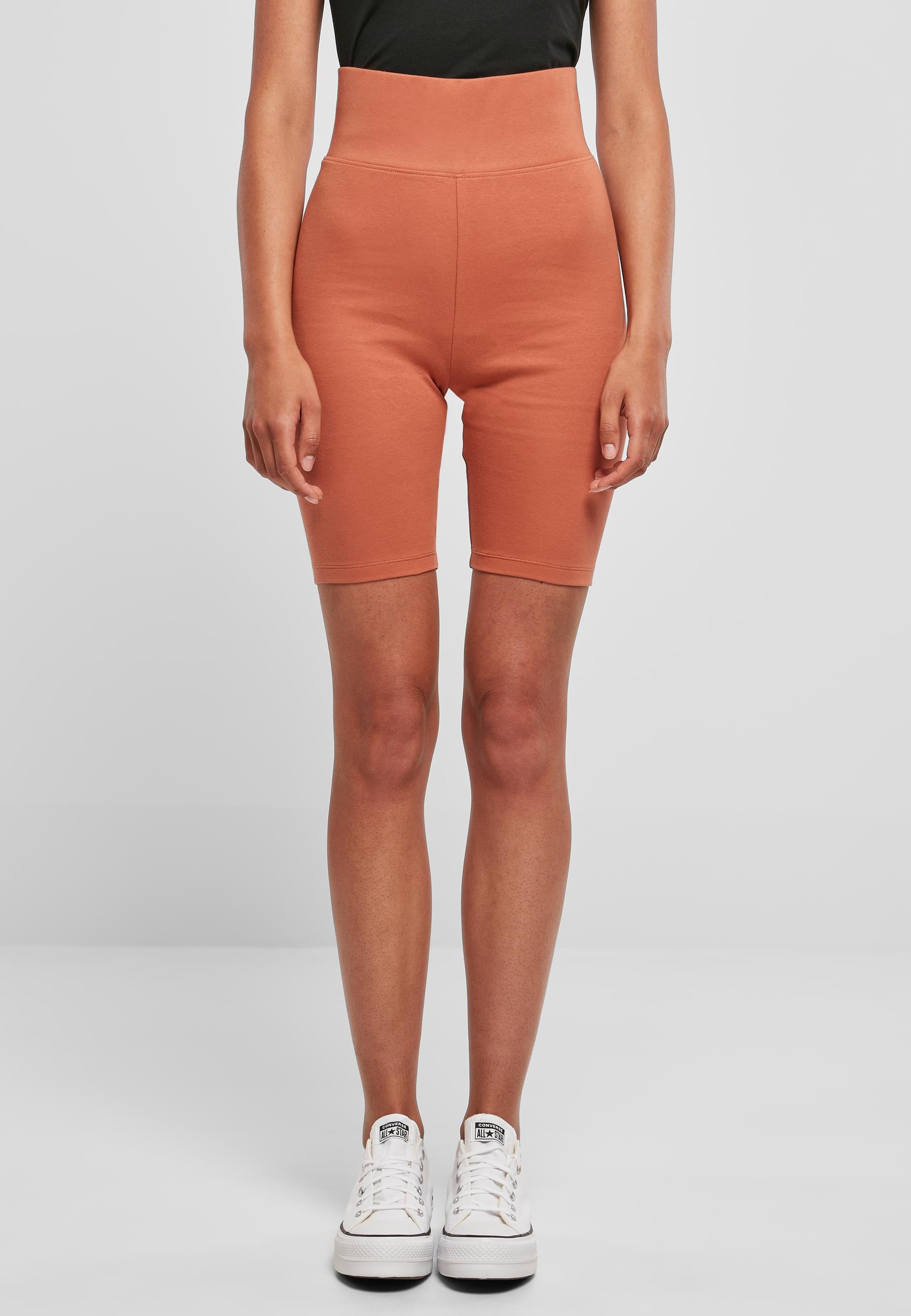 URBAN CLASSICS Stoffhose »Urban Classics Damen Ladies High Waist Cycle Shorts«, (1 tlg.)