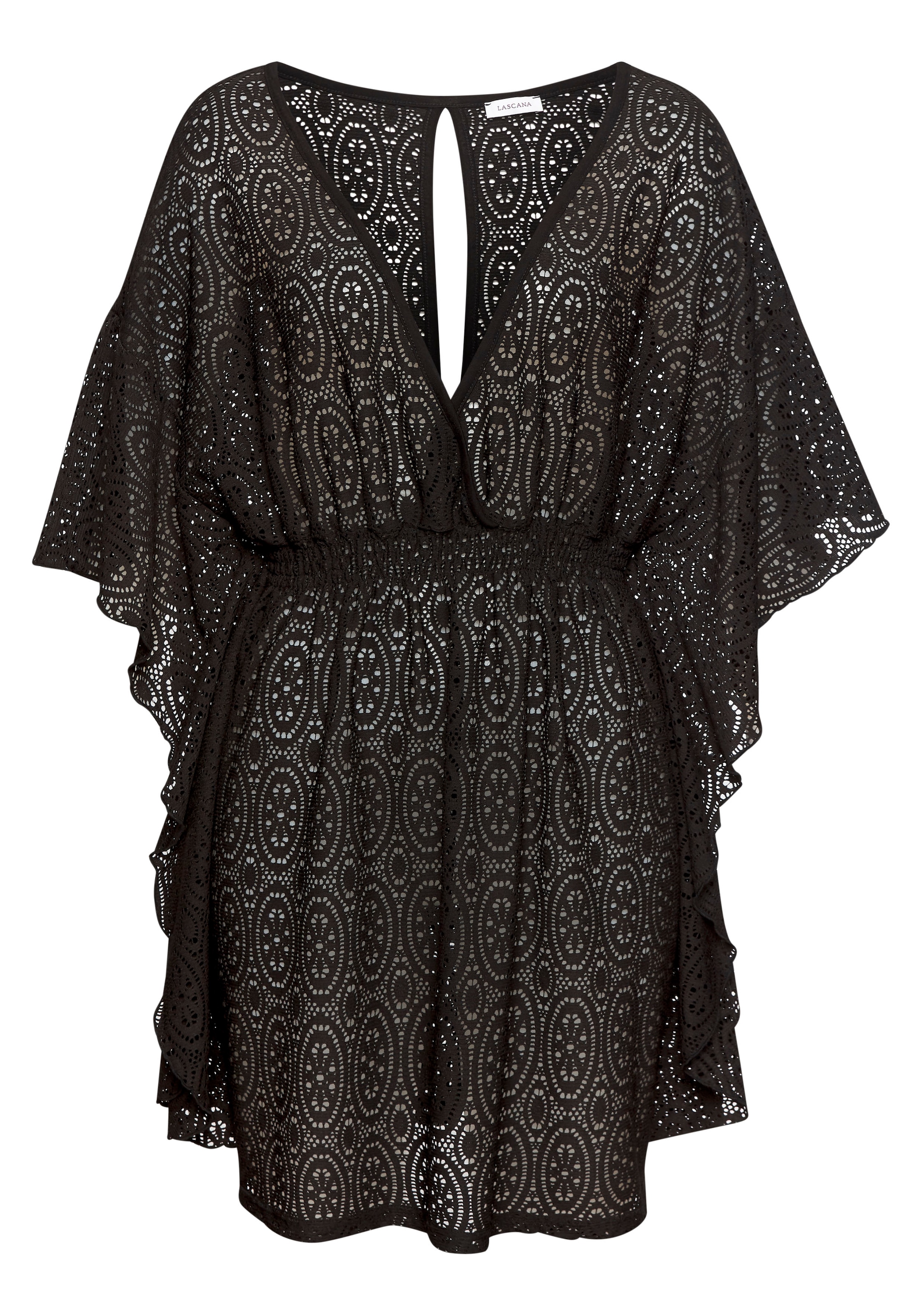 LASCANA Longbluse, aus Lochspitze, lockeres Blusenkleid, Tunika