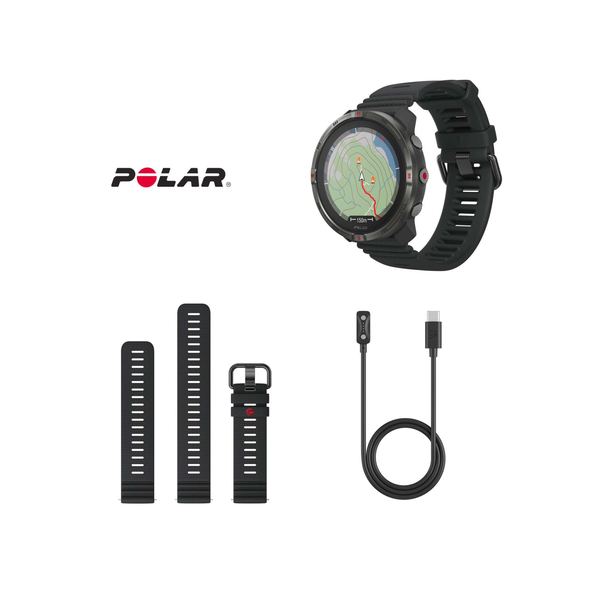 Polaroid Smartwatch »GRIT X2«, (3,25 cm / 1,28 Zoll), 32,00 GB
