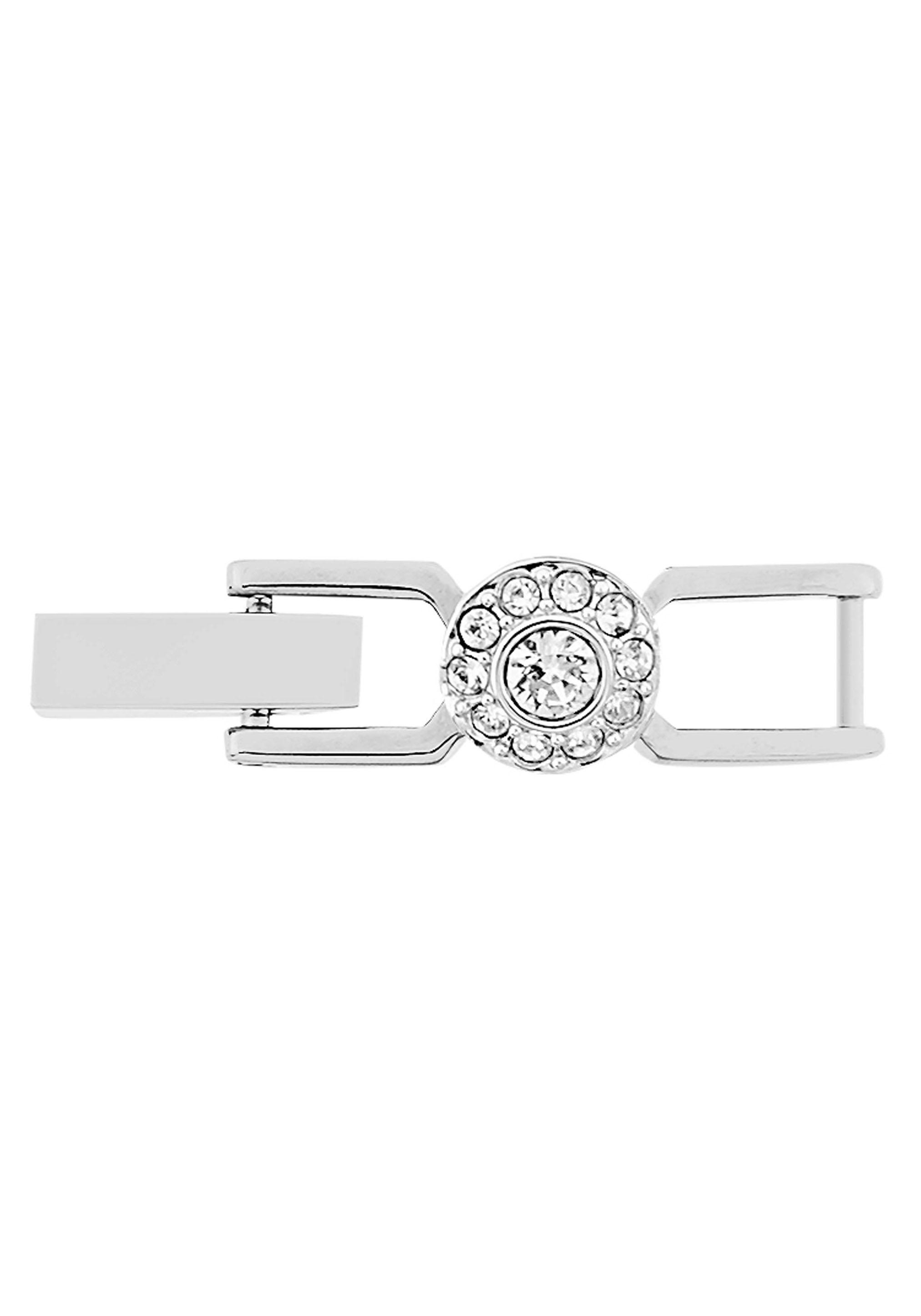Armkette SWAROVSKI "Schmuck Geschenk Una Angelic Armband" Gr. M, silber (silberfarben, kristallweiß, kristallweiß), Armbänder, Damen, M, Metall, Armkette, mit Swarovski Kristall 3