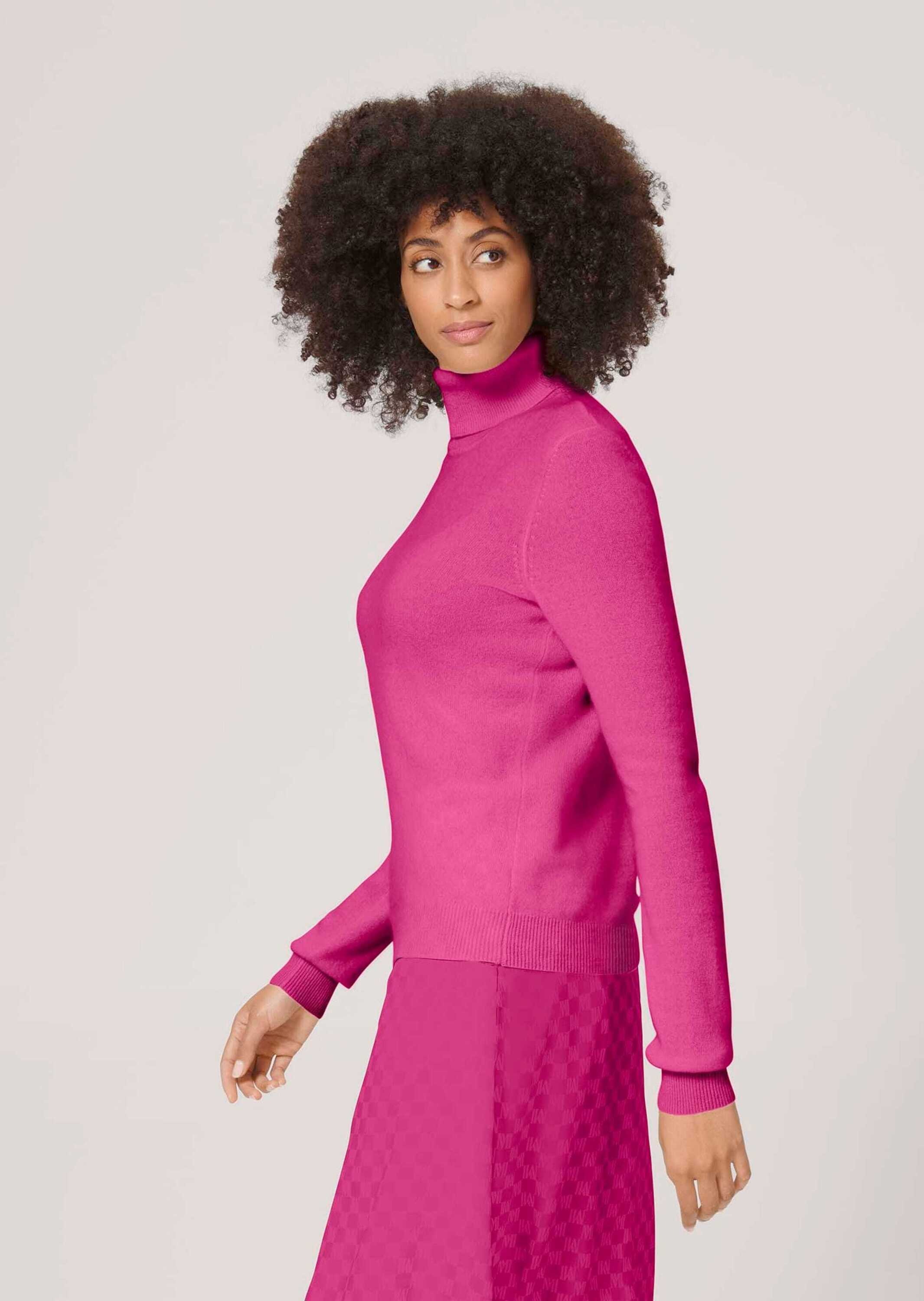 MADELEINE Longpullover »Kaschmirpullover Zeitloser Strickpullover mit geripptem Rollkragen«