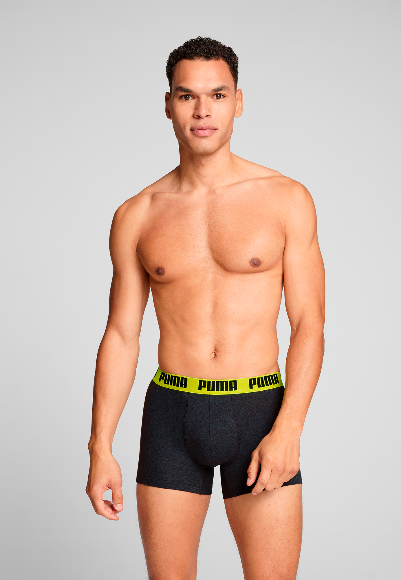 PUMA Boxershorts »PUMA MEN EVERYDAY BASIC BOXERS 2P«, (2er Pack), mit Logobund