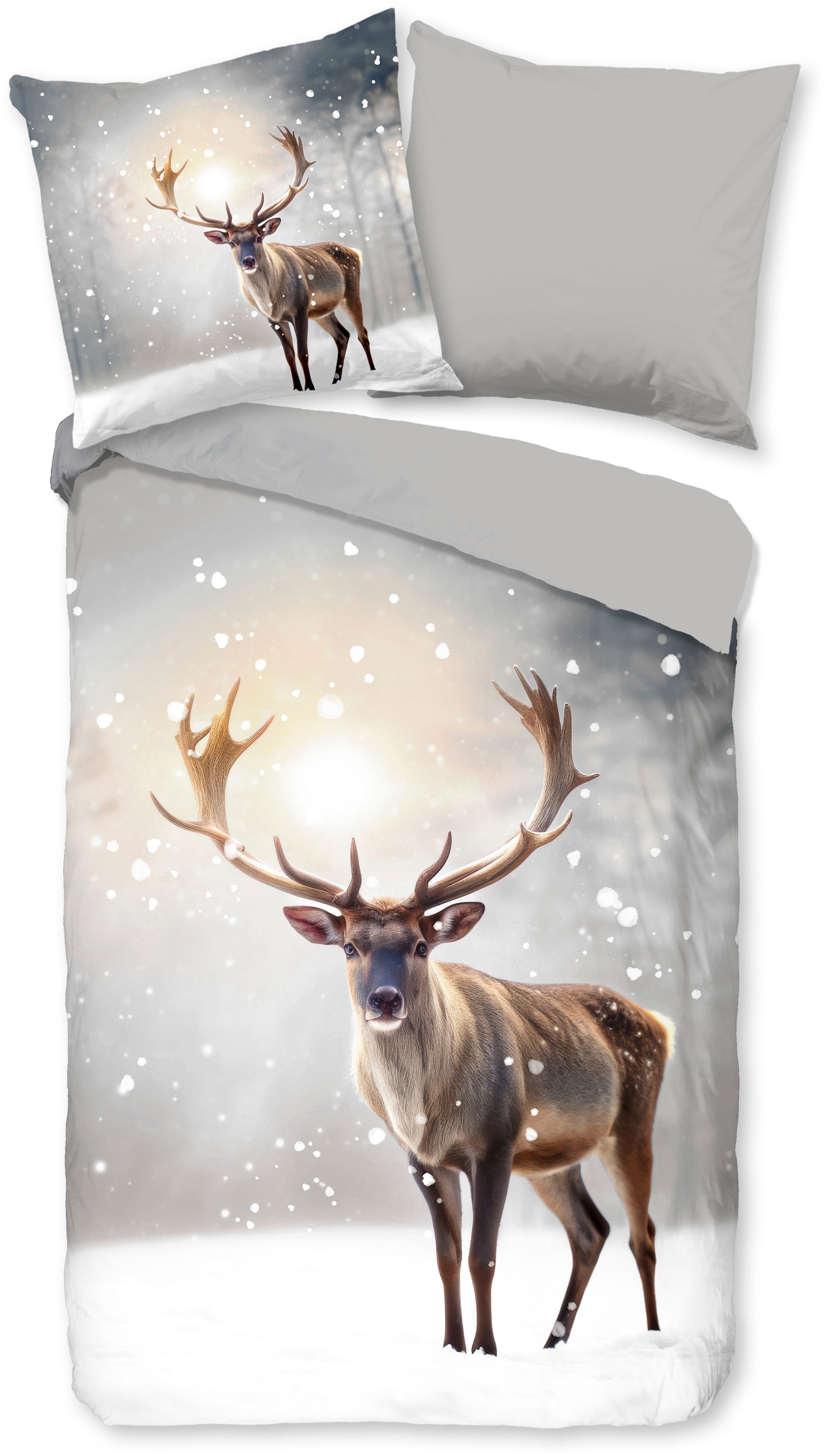 PURE luxury collection Wendebettwäsche "Jeppe" 3 Stk. Mikrofaser, Pflegelei günstig online kaufen