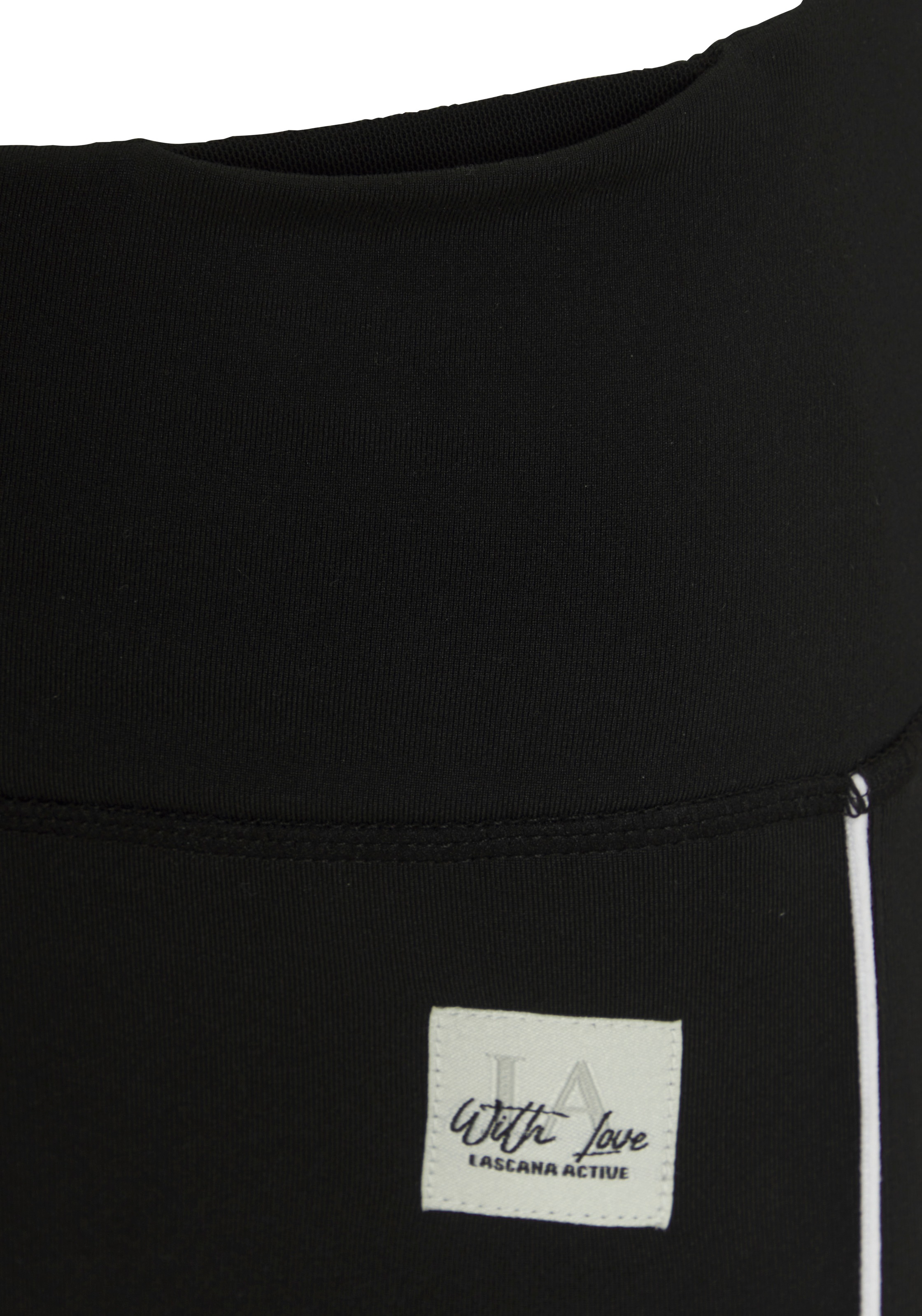 Vivance Active by Lascana Caprileggings  mit weißen Pipings
