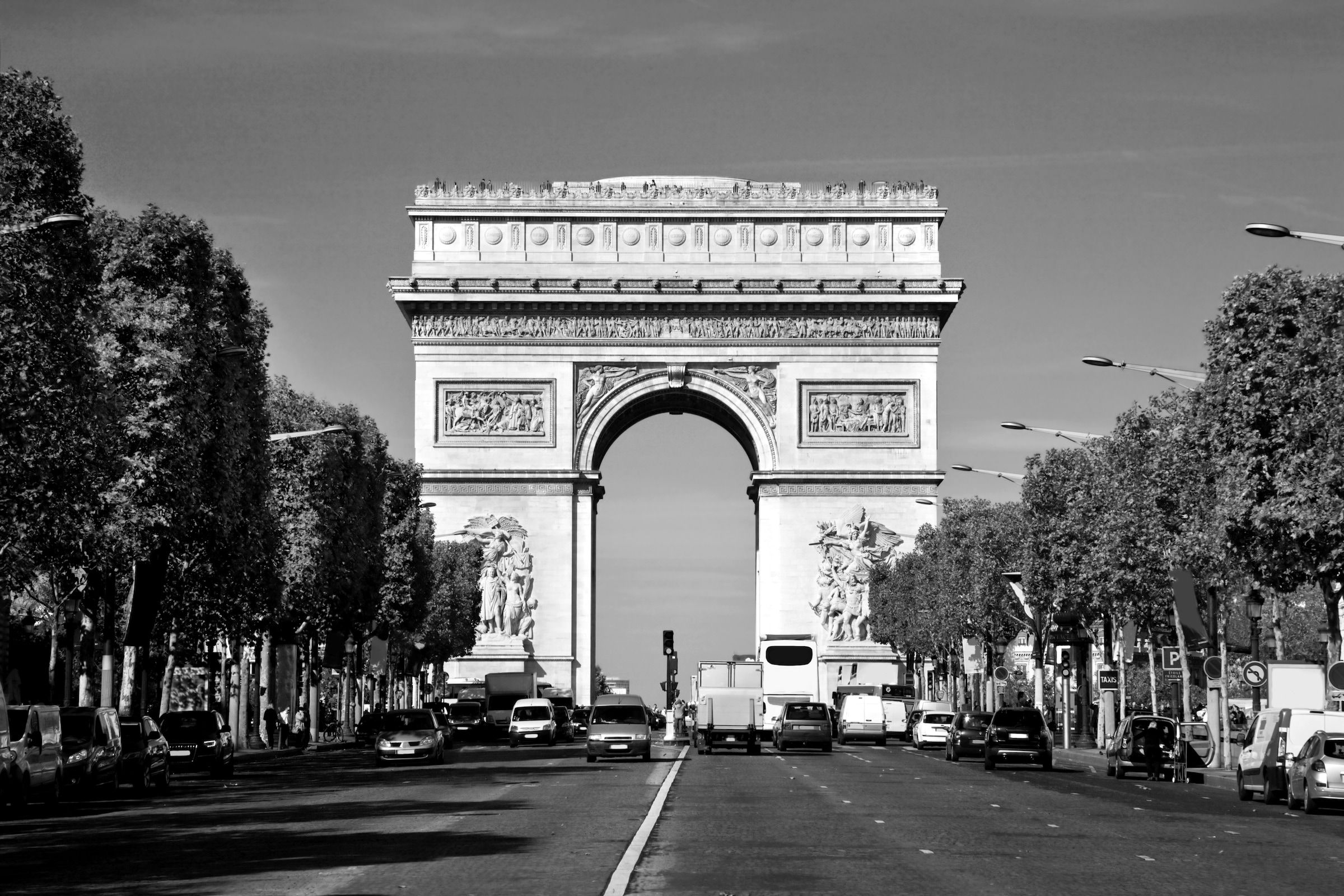 Papermoon Fototapete "Paris Schwarz & Weiß" günstig online kaufen