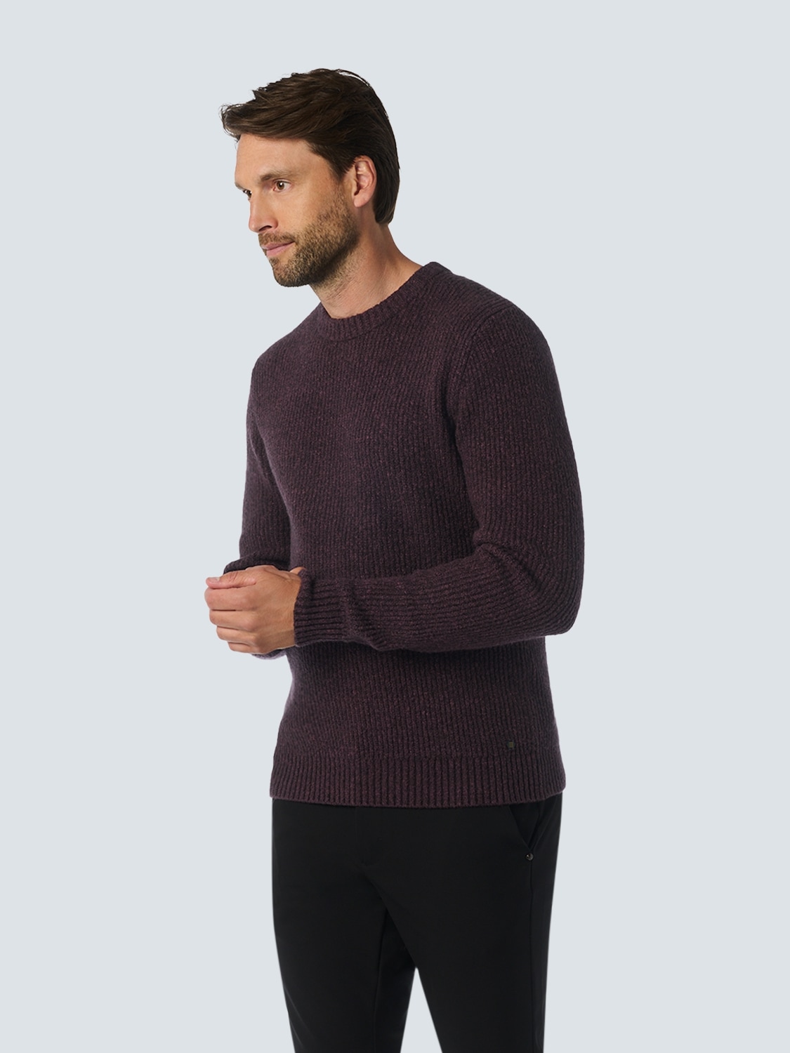 NO EXCESS Strickpullover, in melierter Optik