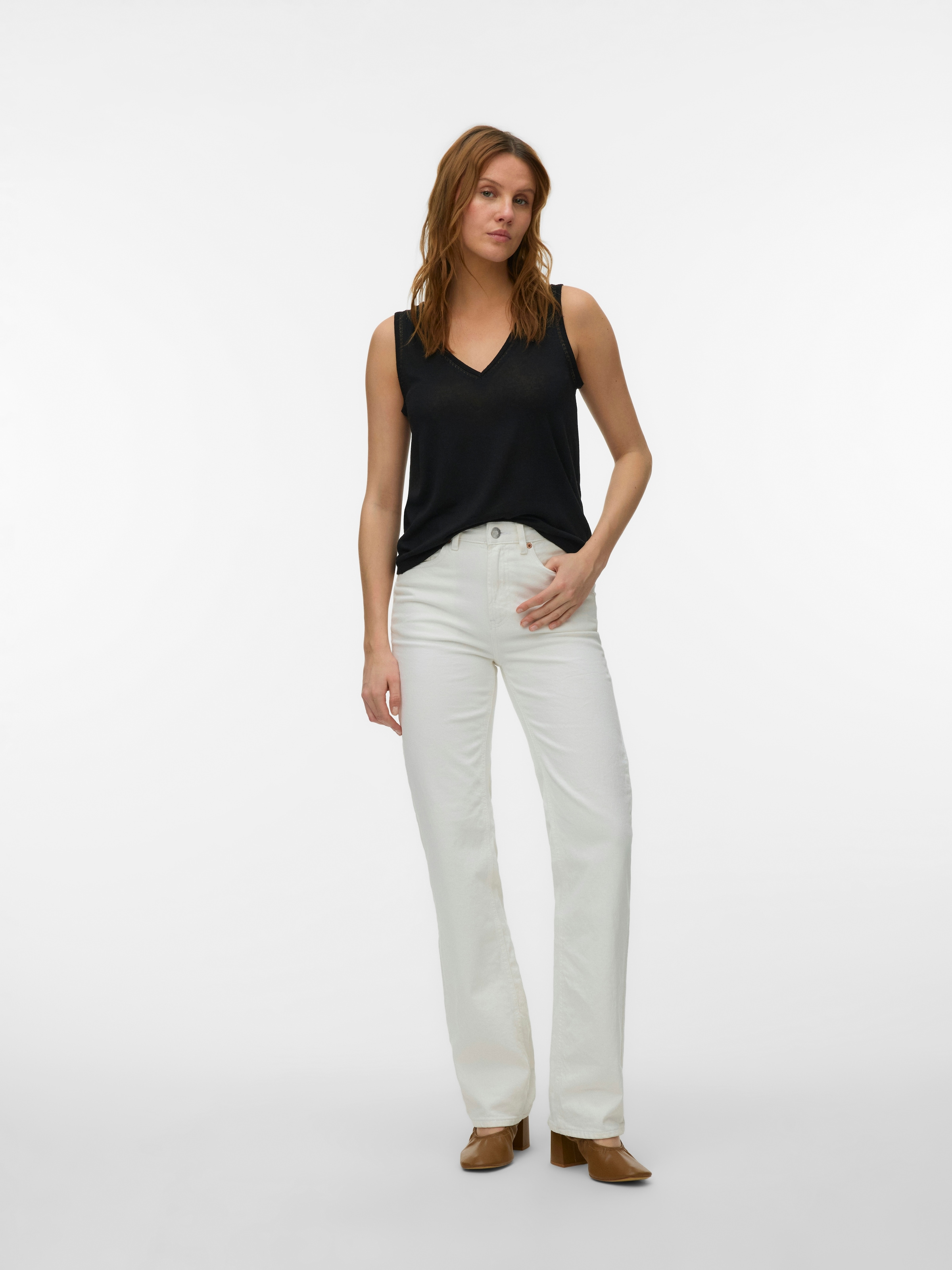 Vero Moda Shirttop »VMGINA LACE TANK TOP JRS NOOS« Viskosemischung