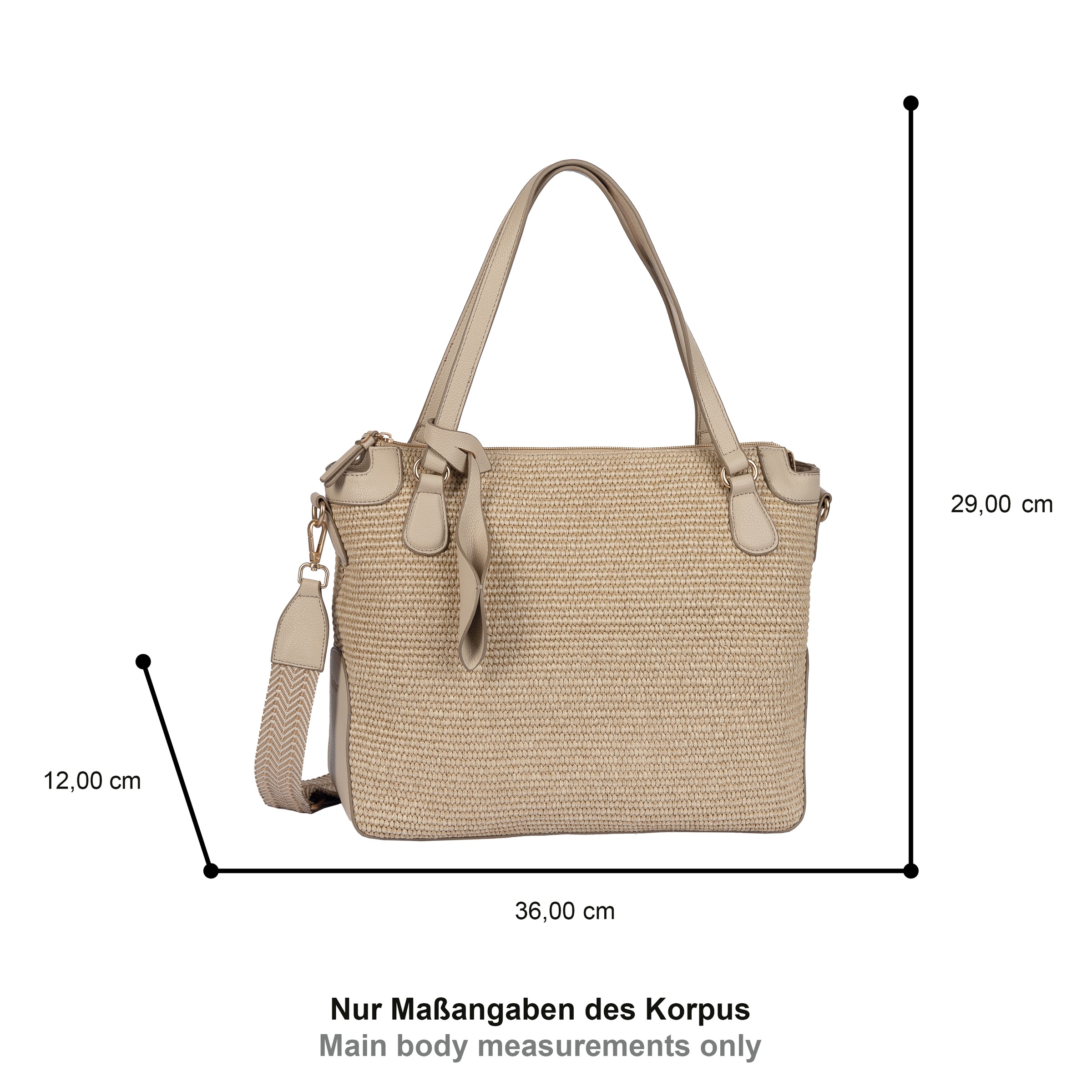 Gabor Shopper »Ophelio« Damen Umhängetasche, Schultertasche mit floralem Anhänger