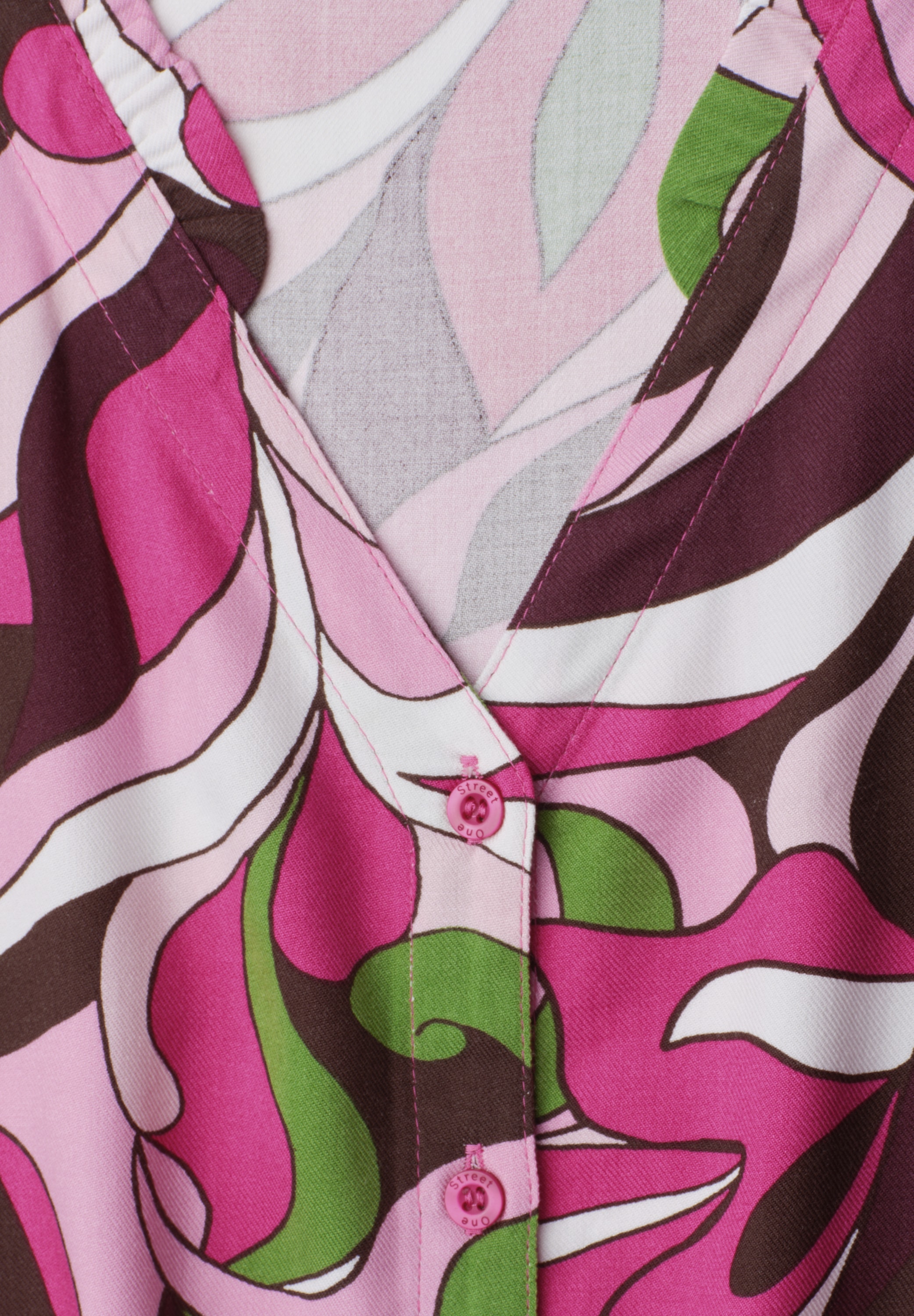 STREET ONE Maxikleid Ohne Taschen aus Viskose