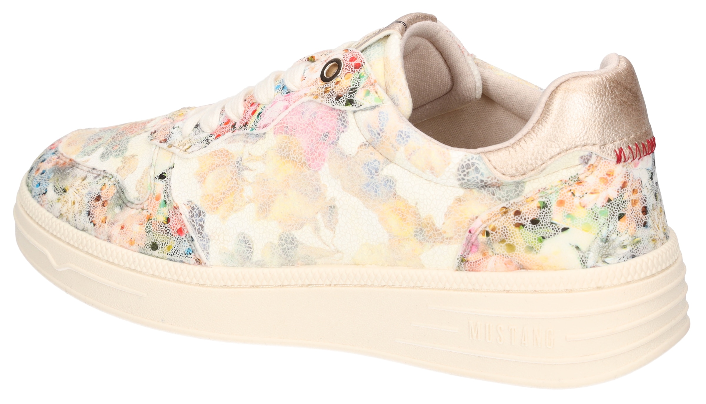 Mustang Shoes Sneaker, Pride Sneaker, Schnürschuh mit bunten Metallic-Besätzen