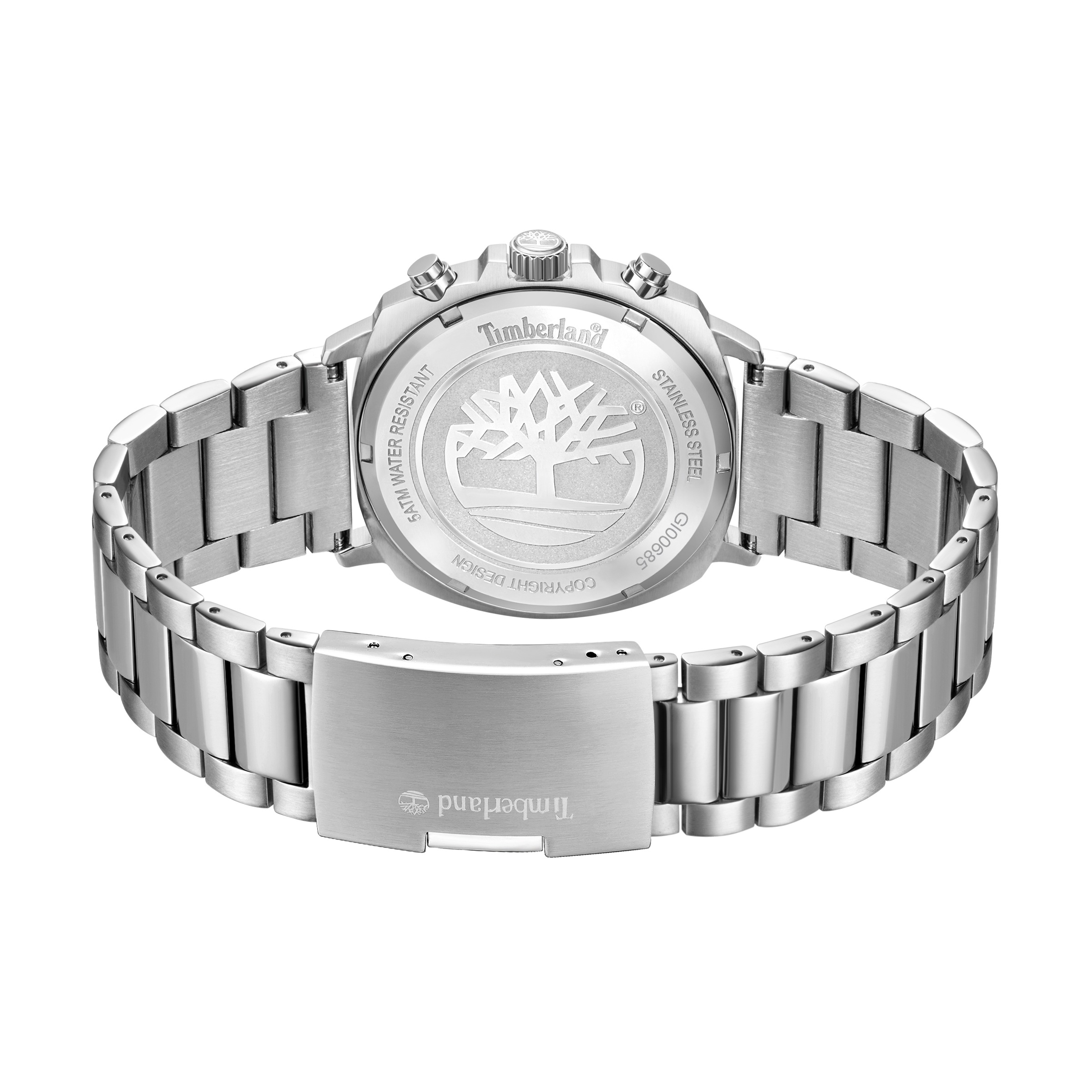 Timberland Chronograph »Denny's Bay« Quarzuhr, Armbanduhr, Herrenuhr, Edelstahlarmband, analog, Tag