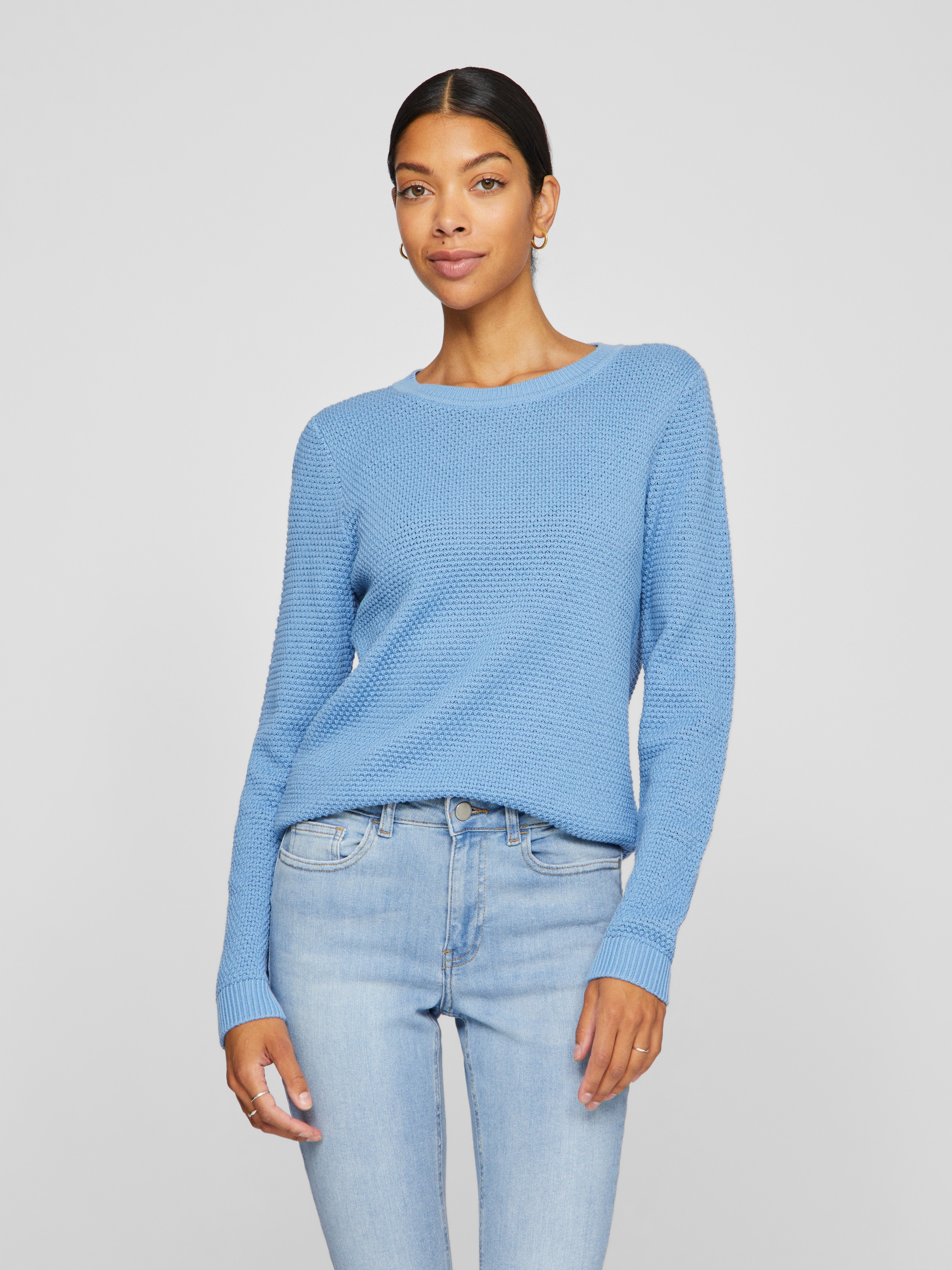 Vila Rundhalspullover "VIDALO O-NECK L/S KNIT TOP- NOOS" günstig online kaufen