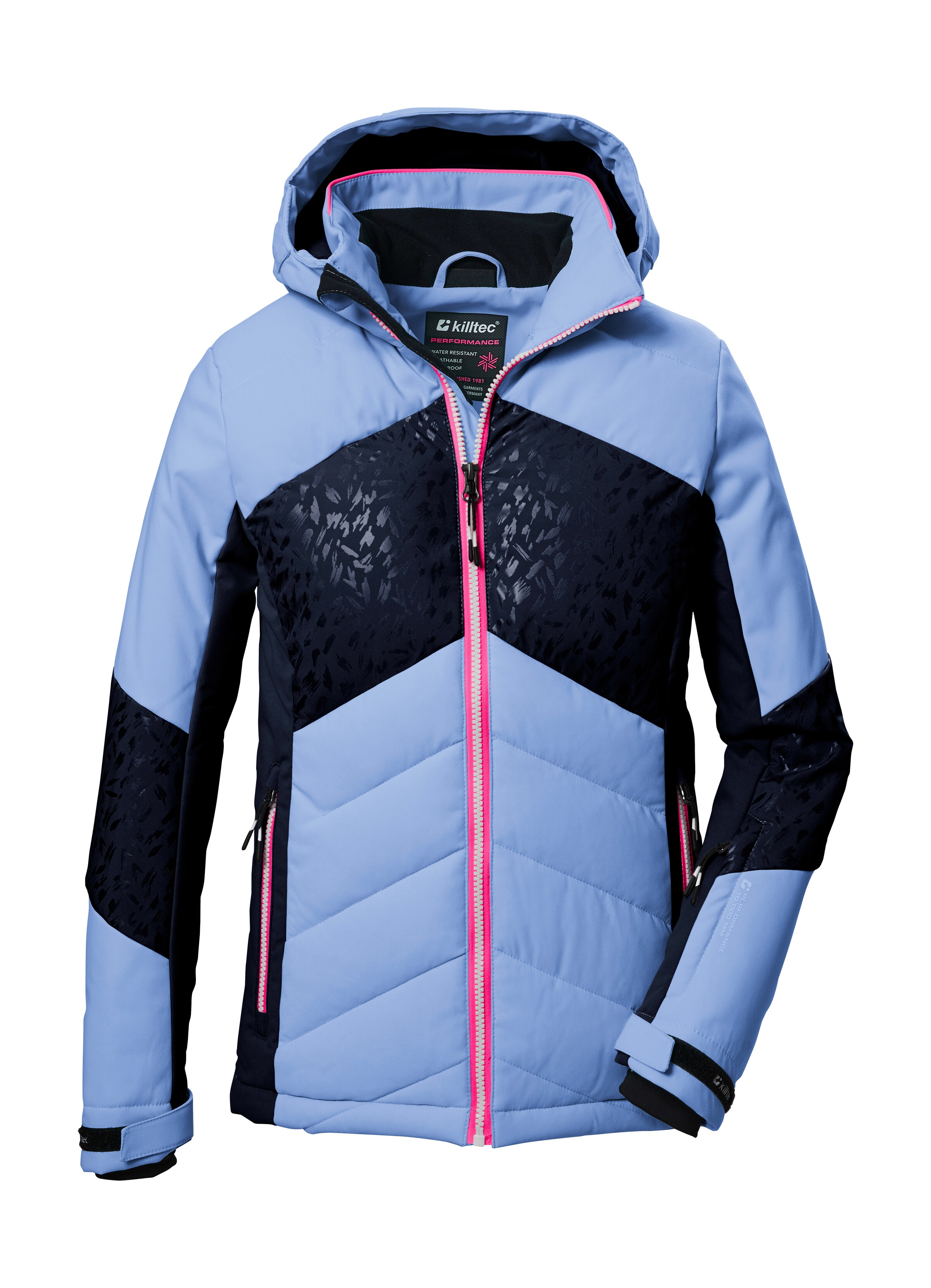 Killtec Skijacke "KSW 342 GRLS SKI QLTD JCKT" Wasserabweisende, atmungsaktive Skijacke mit verstellbaren Bündchen