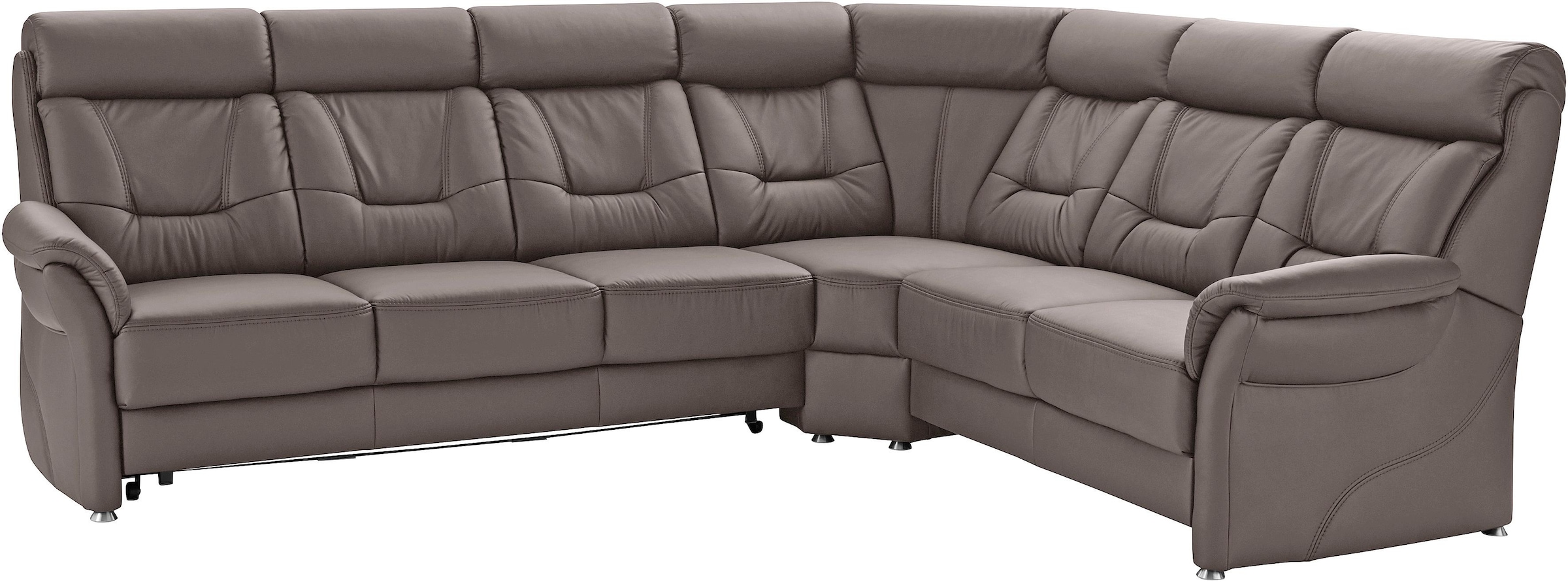 Places of Style Ecksofa »Sardinien L-Form«, mit Kopfteilverstellung, wahlweise mit Bettfunktion