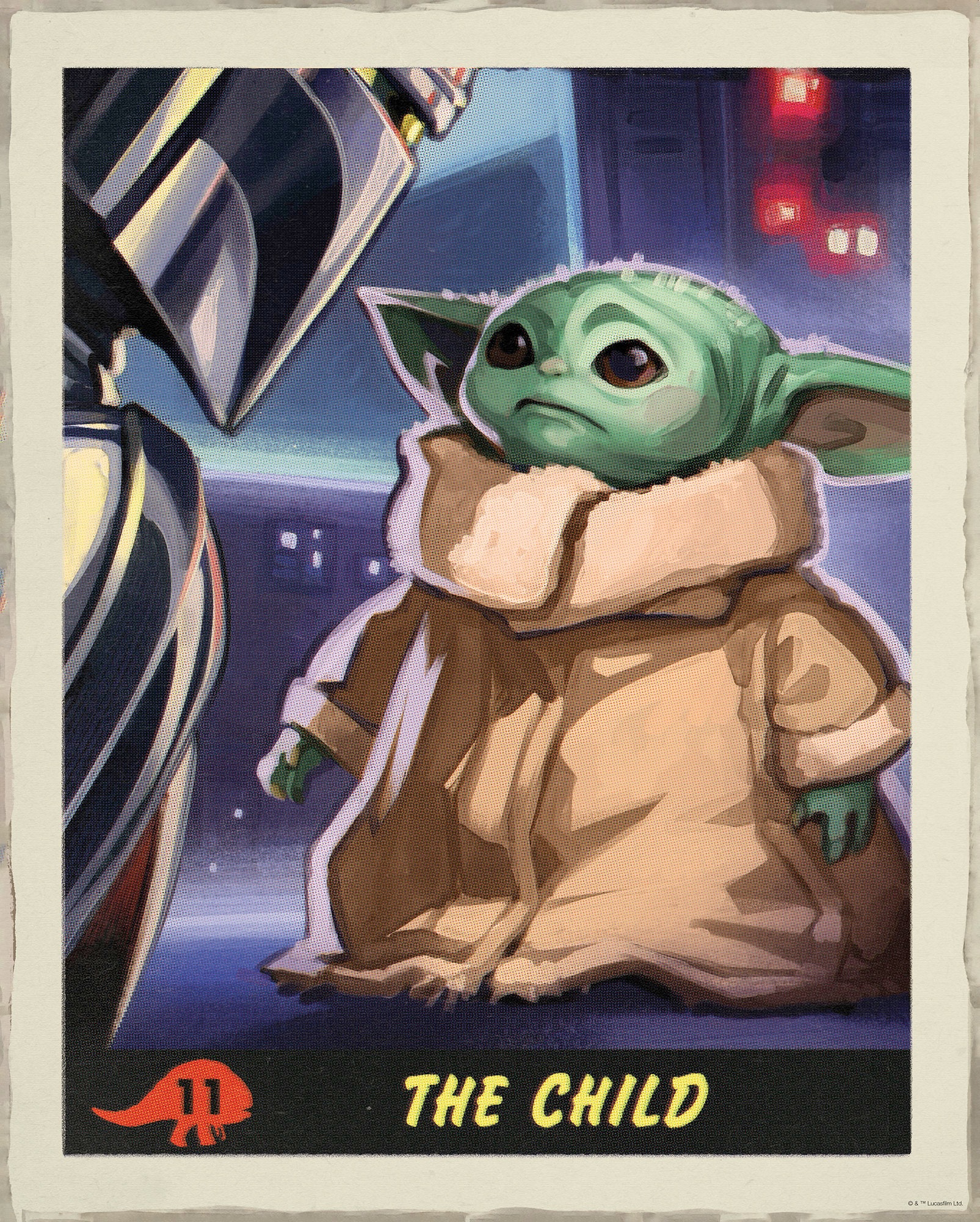 Wandbild »Mandalorian The Child Trading Card«, Disney-Star Wars, (1 St.),...