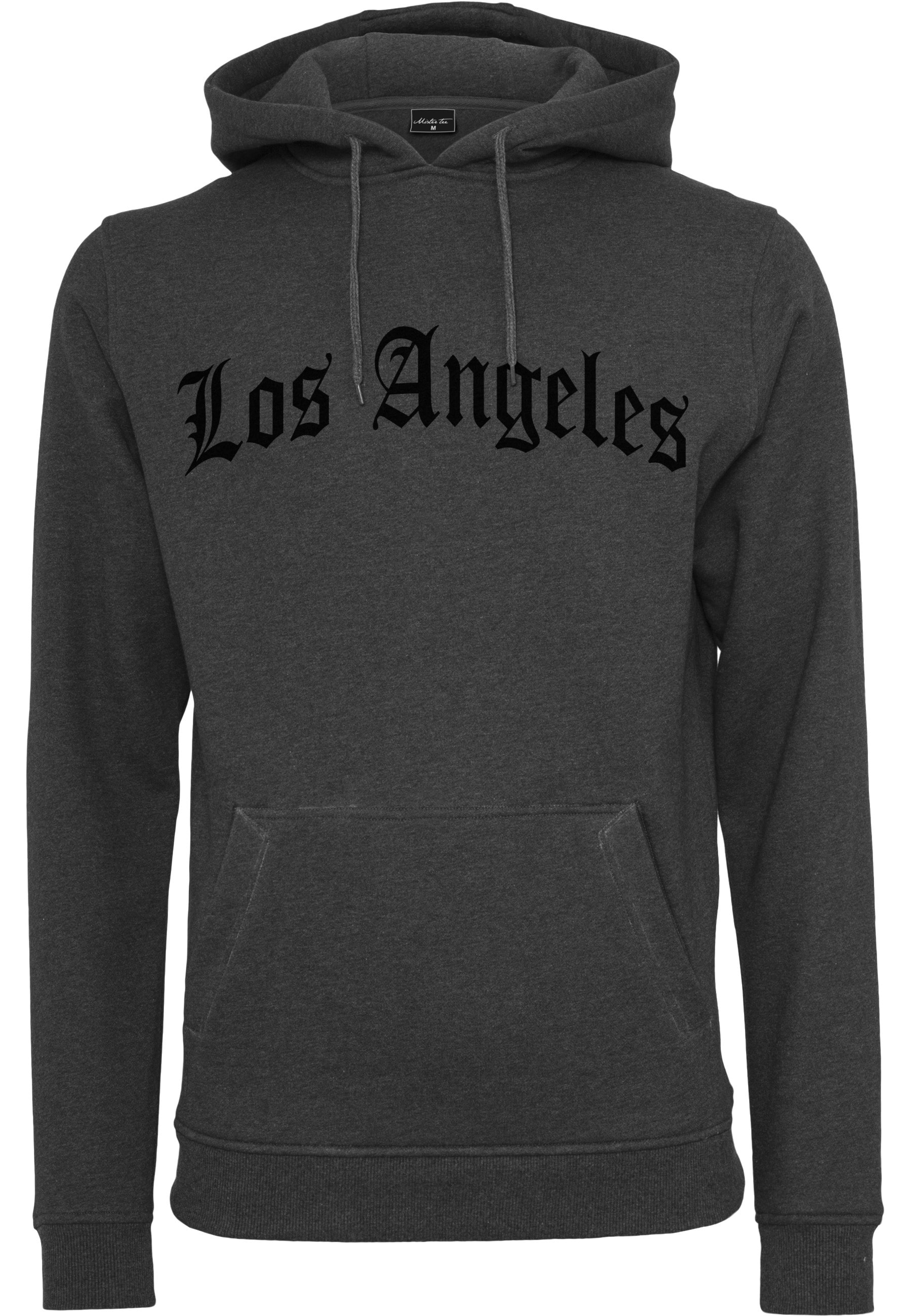 MisterTee Rundhalspullover "MisterTee Herren Los Angeles Wording Hoody" 1 Stk.