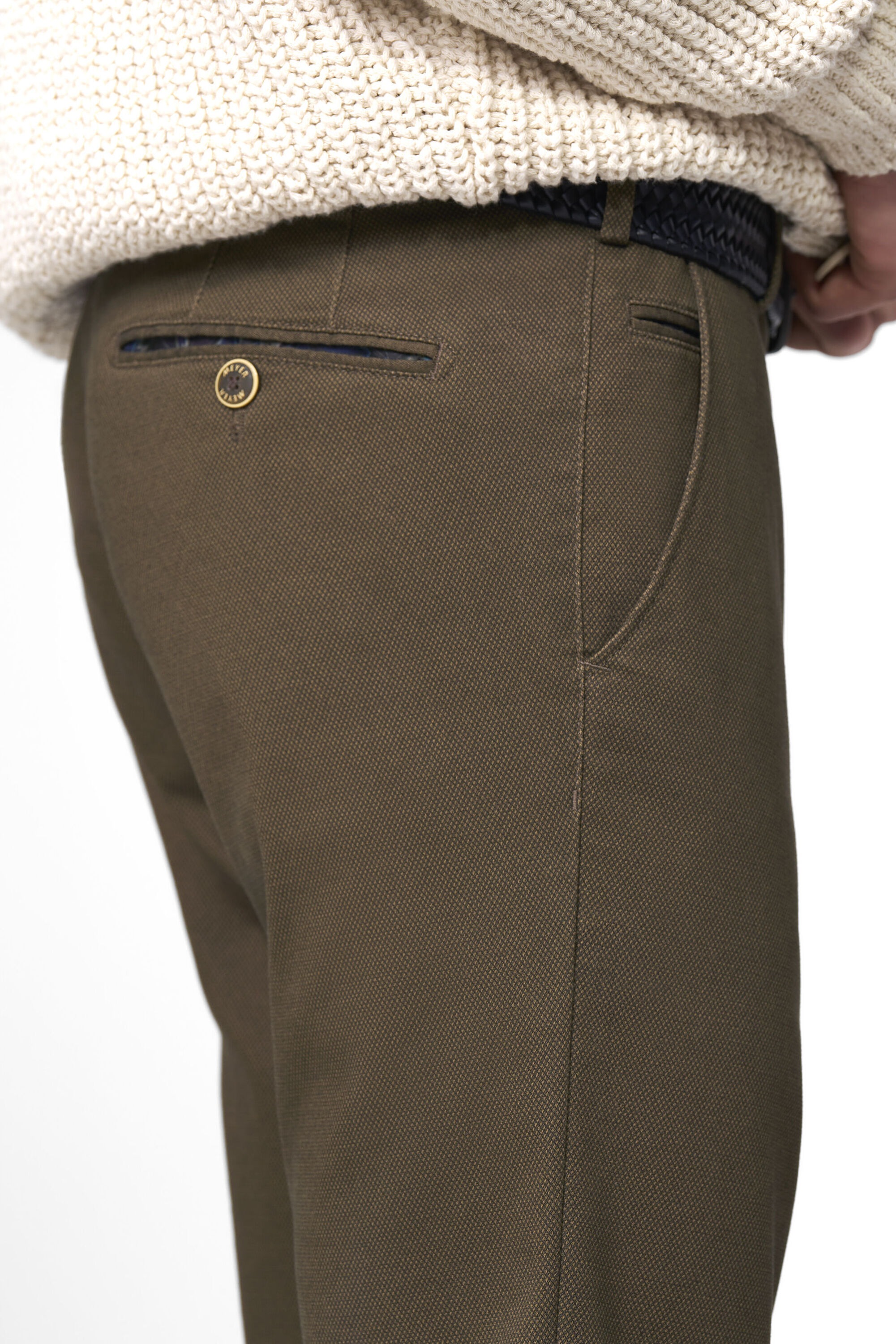 MEYER Chinos »BONN«, mit Micro Print