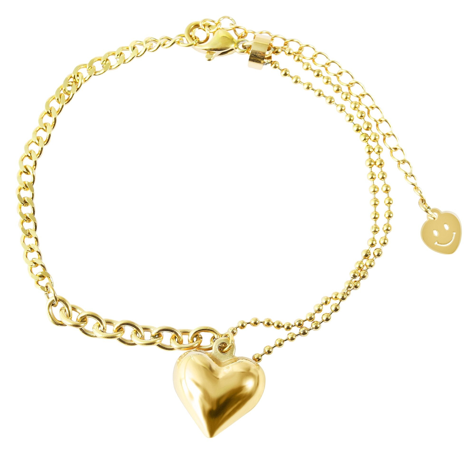 Adelia's Women's Chain Bracelet Gold 17cm
