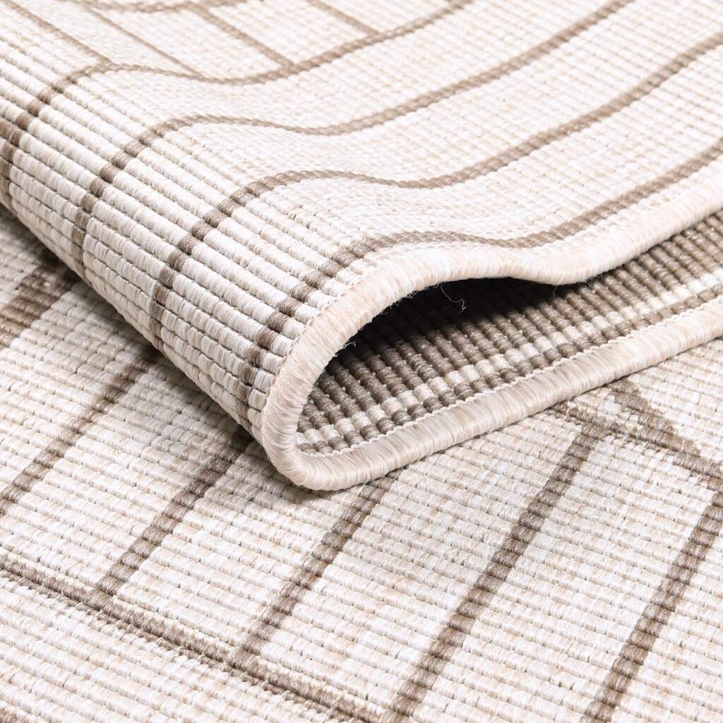 Carpet City Outdoorteppich »DUO RUG 5842«, rechteckig, 5 mm Höhe, Wendeteppich Wetterfest In- & Outdoor, Balkon, Terrasse, Wohnzimmer