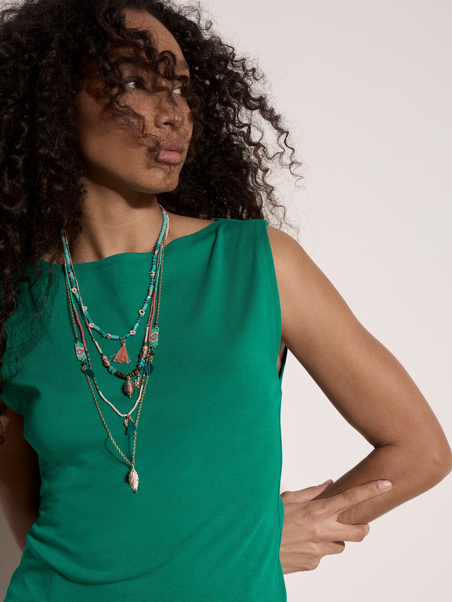 Apricot Crop-Top »Top« mit feinem Rippstrick