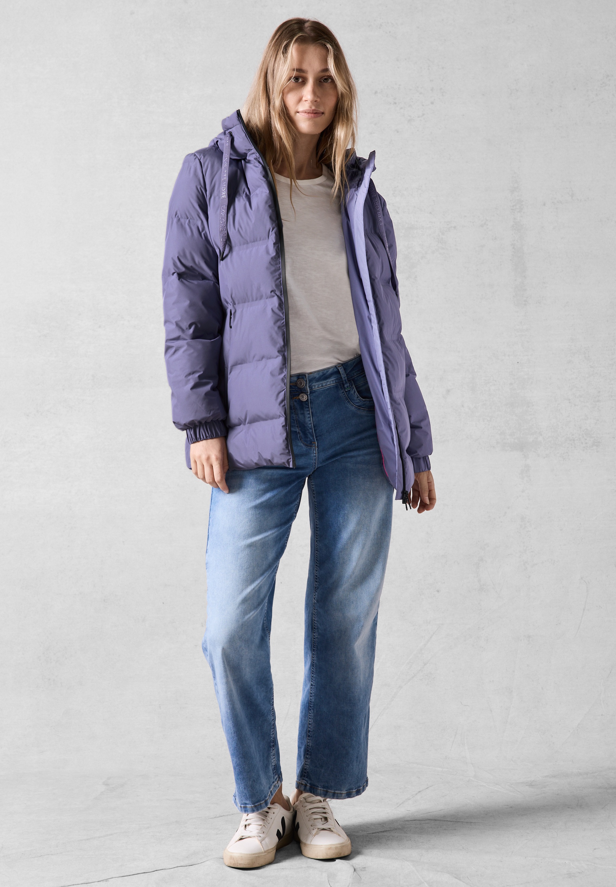 Cecil Steppjacke, mit Kapuze, mit Kapuze