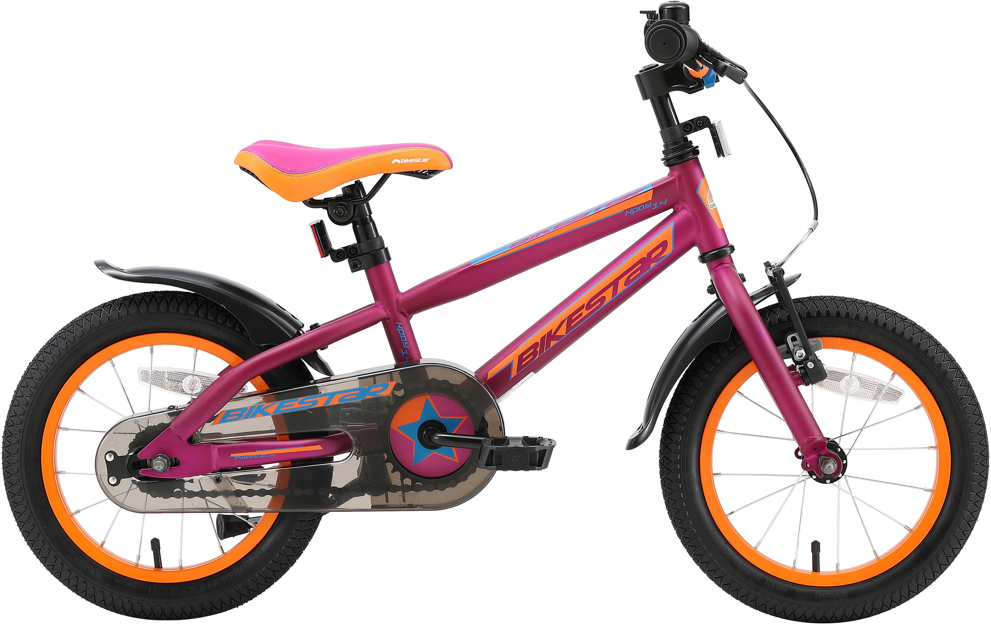 Bikestar Kinderfahrrad, 1 Gang lila Kinder Kinderfahrrad Kinderfahrräder Fahrräder Zubehör