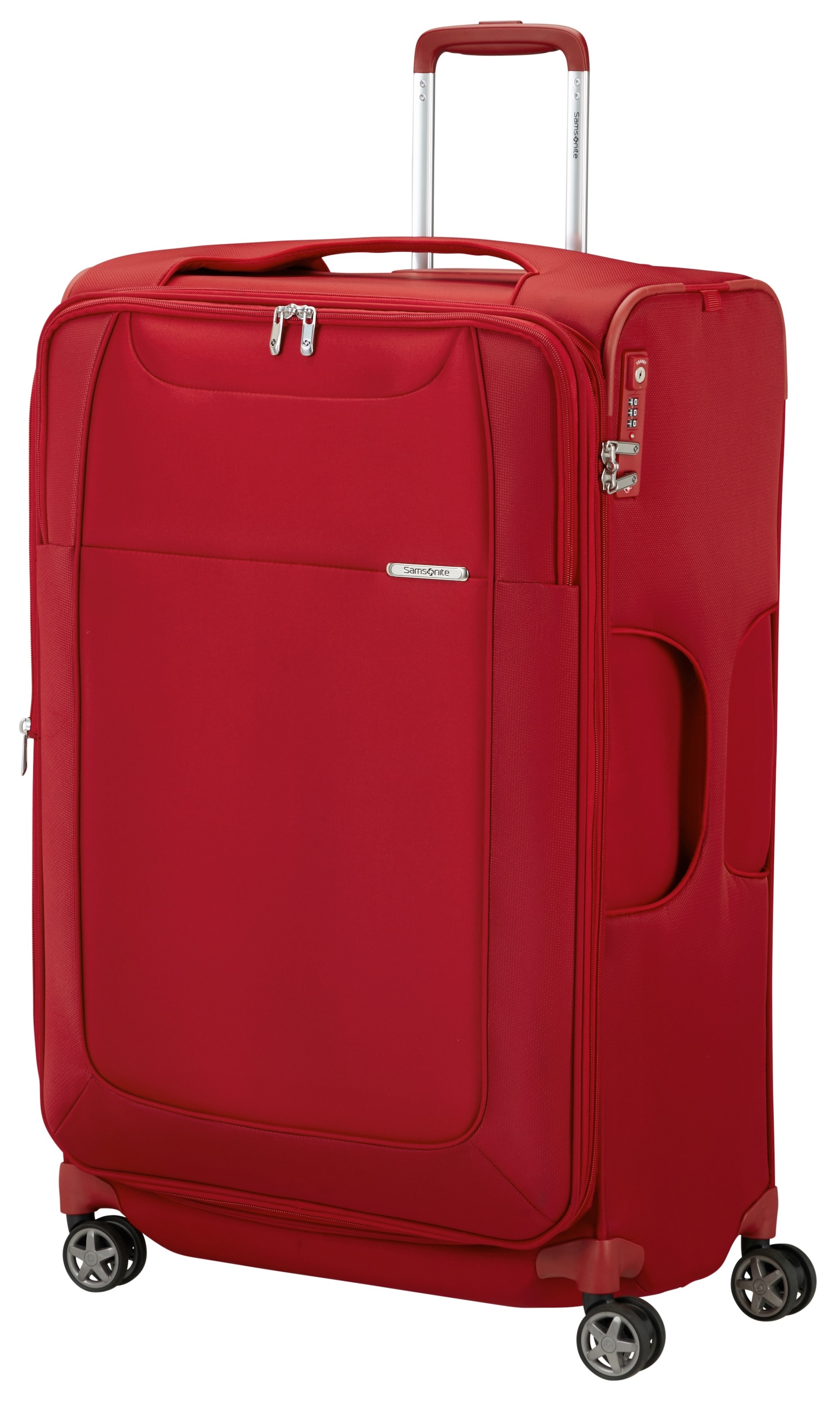 Samsonite Weichgepäck-Trolley »D'LITE 78«, 4 St. Rollen, Reisekoffer Weichschalenkoffer TSA-Zahlenschloss im klassischen Design