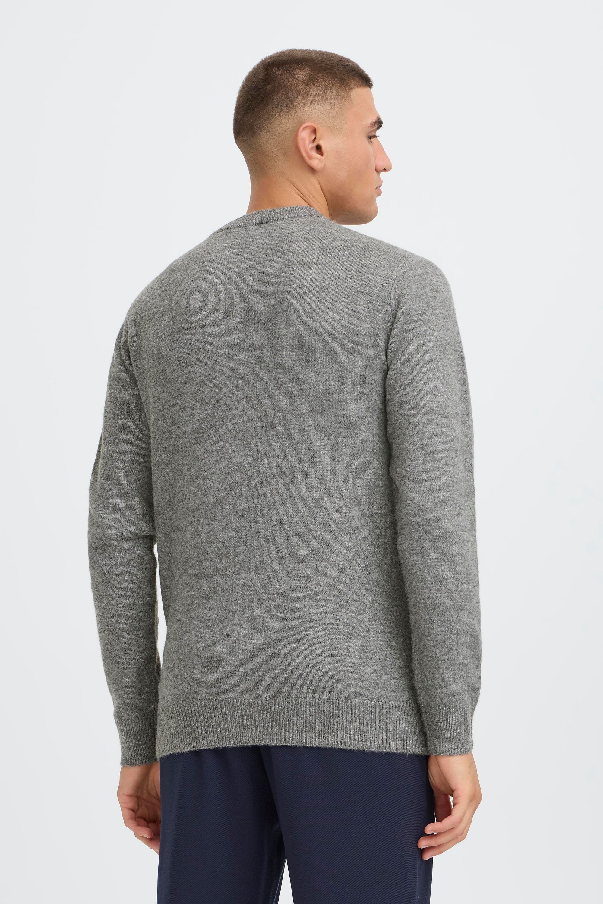 INDICODE IDBercell Knit Pullover Men Grey 3XL 3