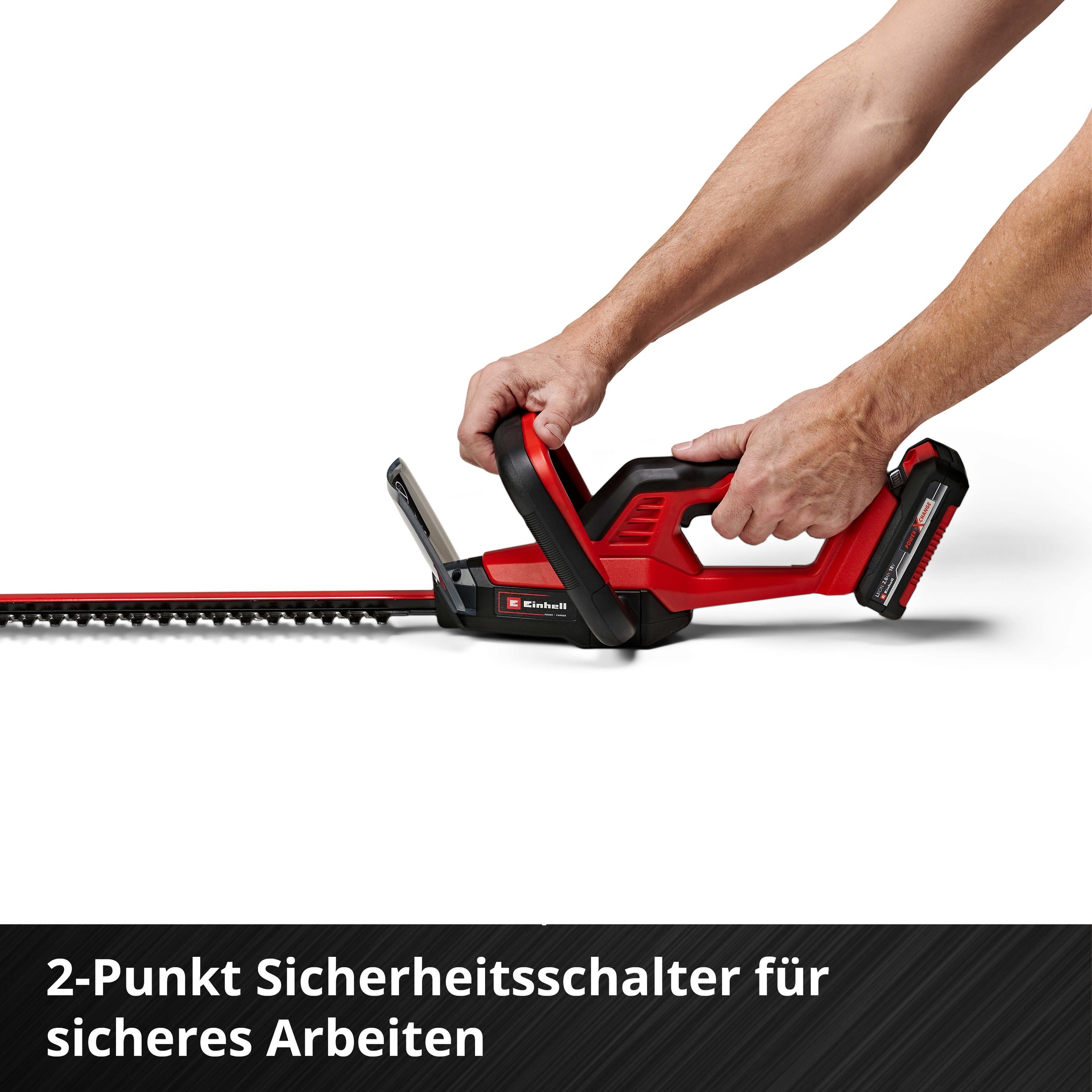 Einhell Akku-Heckenschere »GC-CH 18/40 Li (1x 2,5 Ah)«, (Set), 3tlg., inkl. Akku und Ladegerät