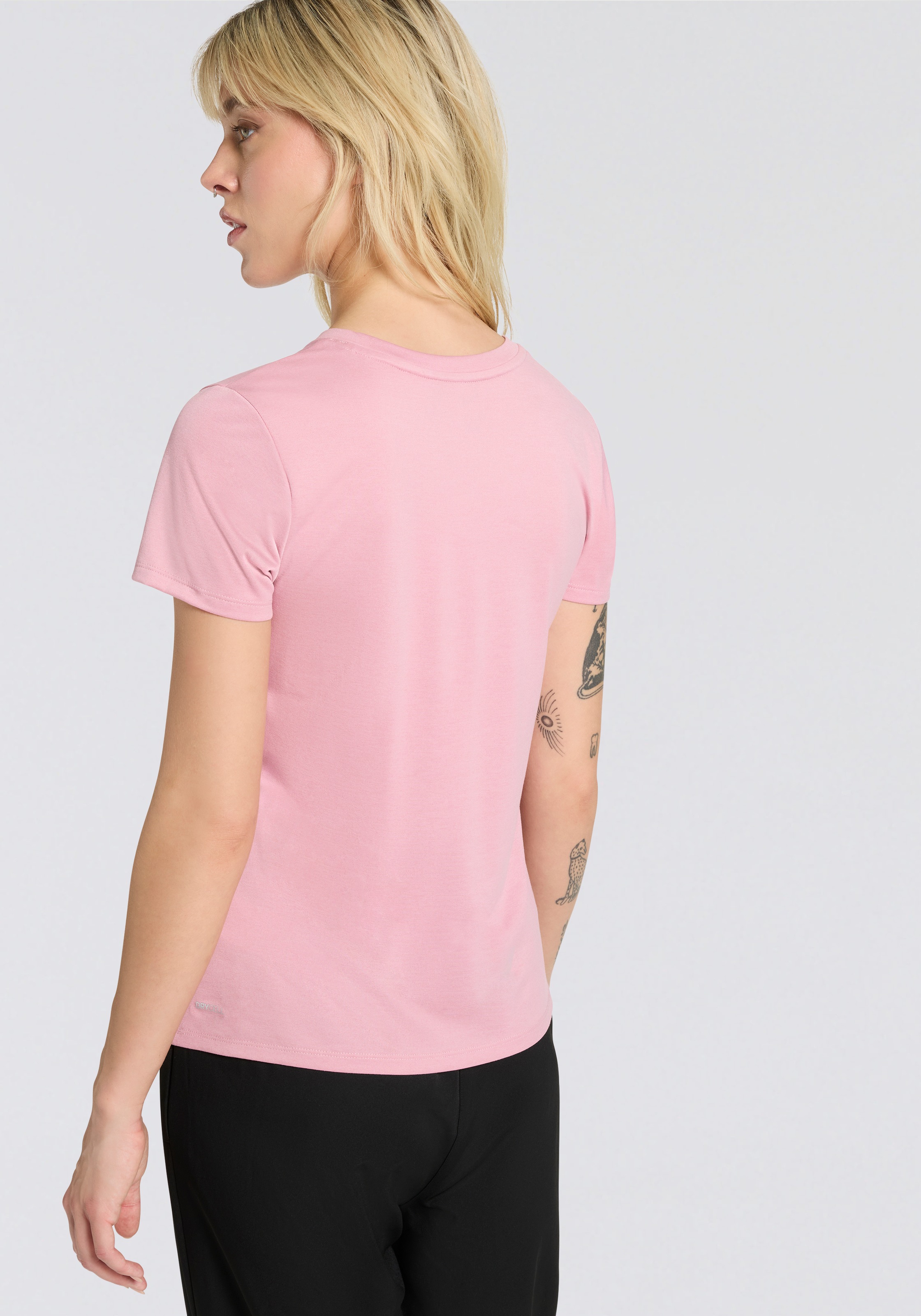 PUMA Trainingsshirt »W TAD ESSENTIAL HEATHER LOGO TEE«