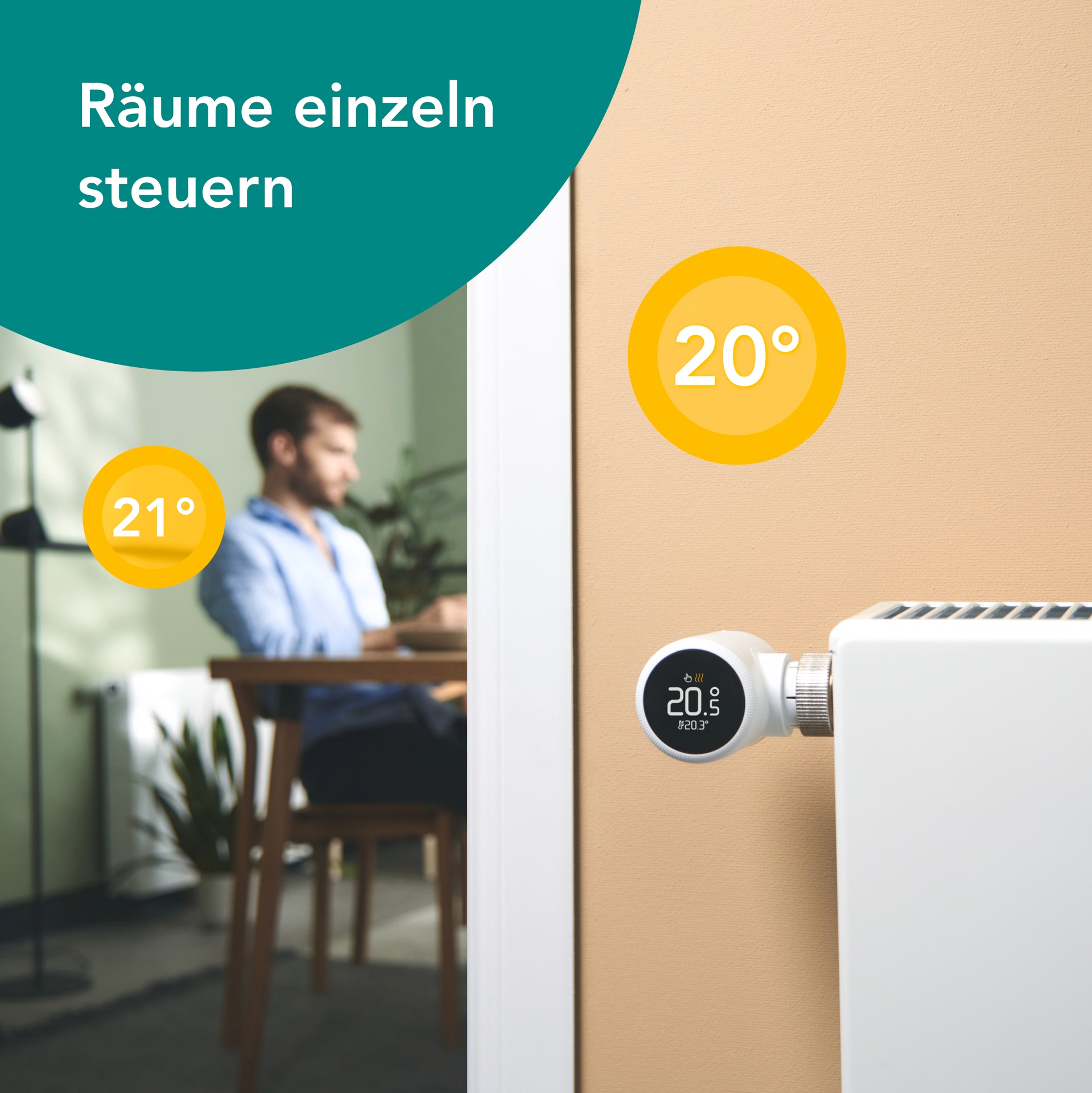 Tado Heizkörperthermostat »Smartes Heizkörperthermostat X - Quattro Pack«