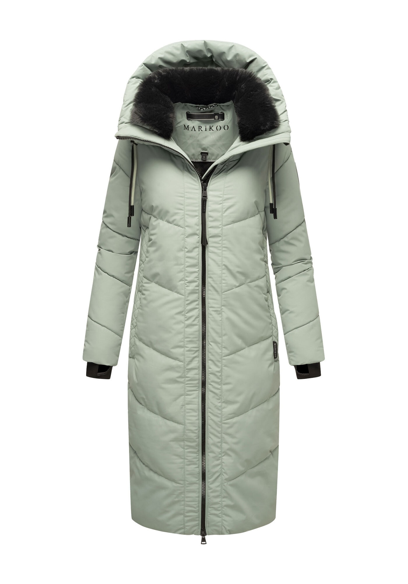 Marikoo Winterjacke »Nadaree XVI«, Stepp Mantel mit großer Kapuze