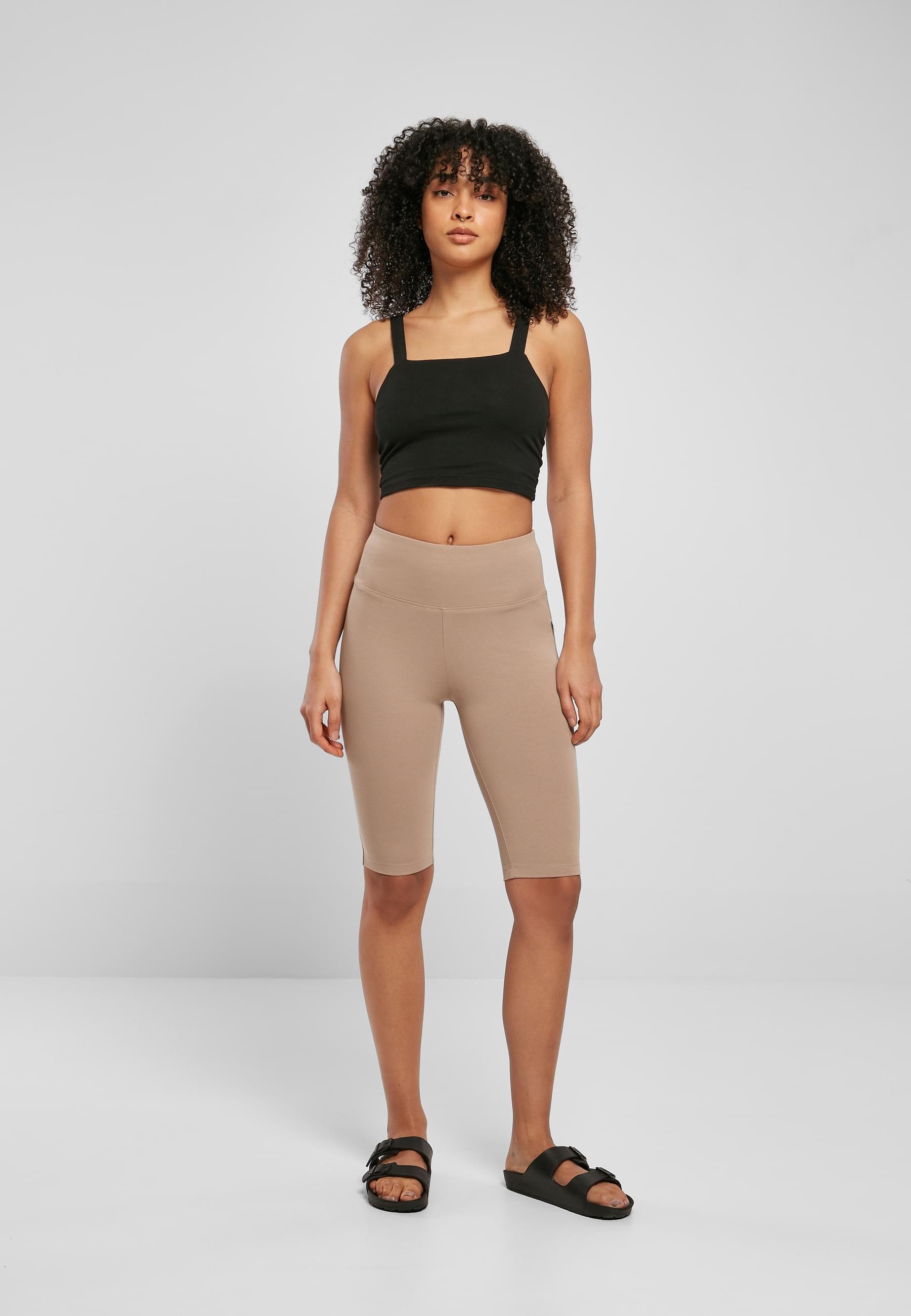 URBAN CLASSICS Radlerhose »Urban Classics Damen Ladies Organic Stretch Jersey Cycle Shorts«, (1 tlg.)