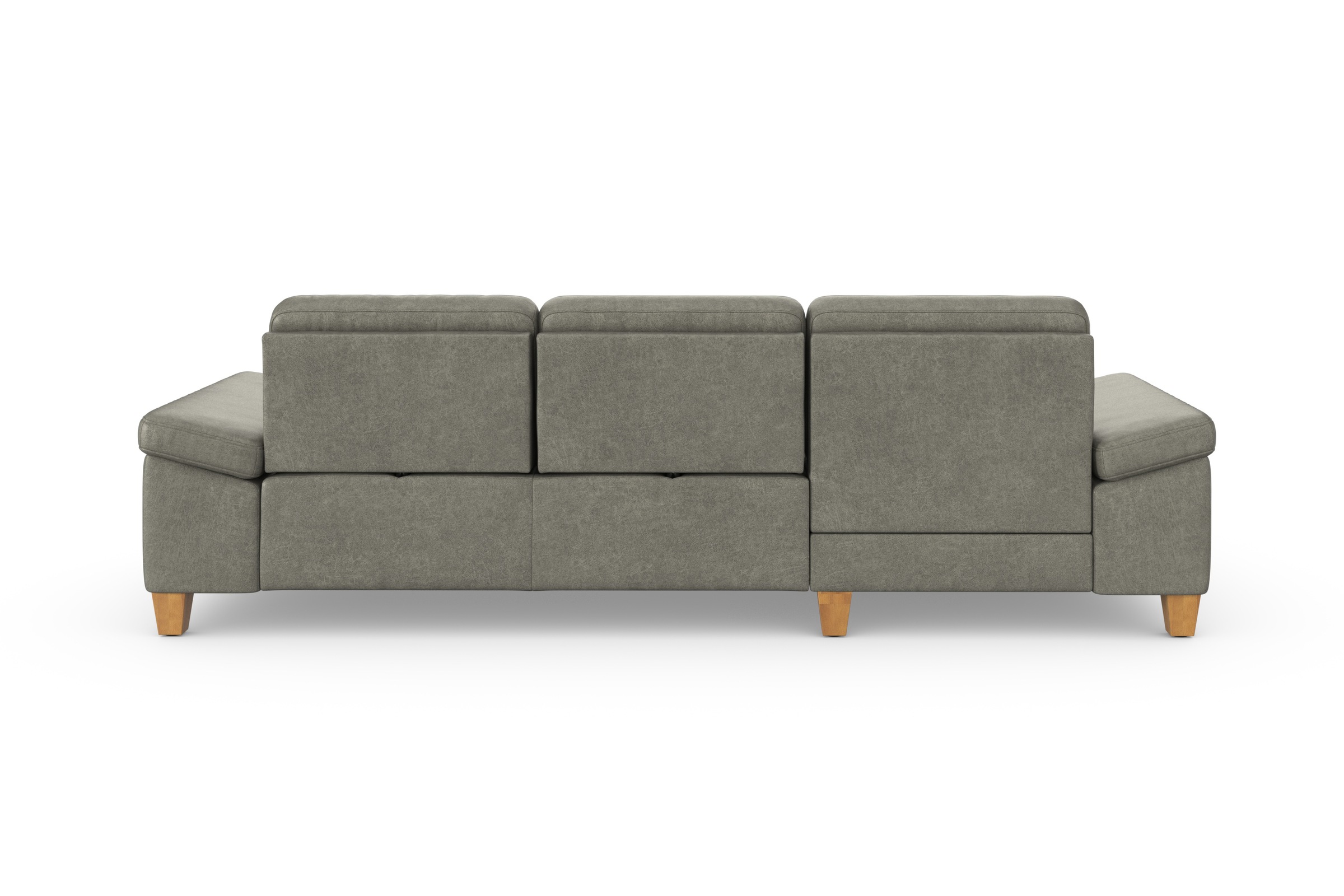 sit&more Ecksofa »Westham L-Form«, mit Recamiere, mit oder ohne Bettfunktion, Bettkasten, Füße Eiche