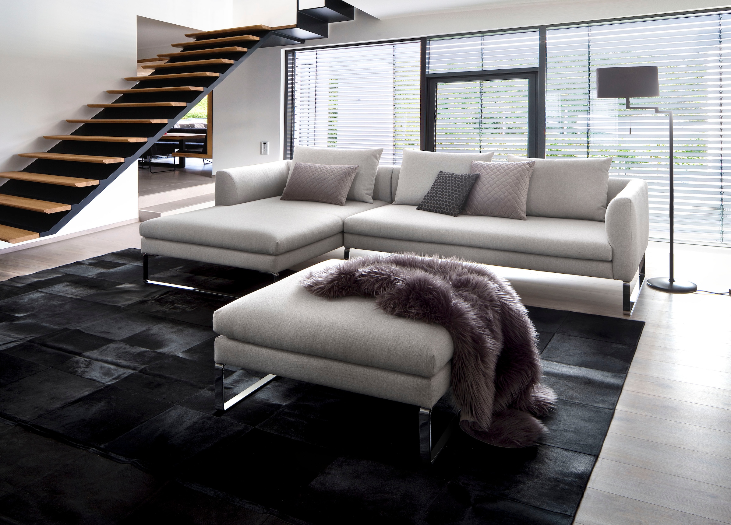 3C Candy Ecksofa »Avola modern elegantes Designsofa mit Bügelfuß, L-Form«, bequem und komfortabel