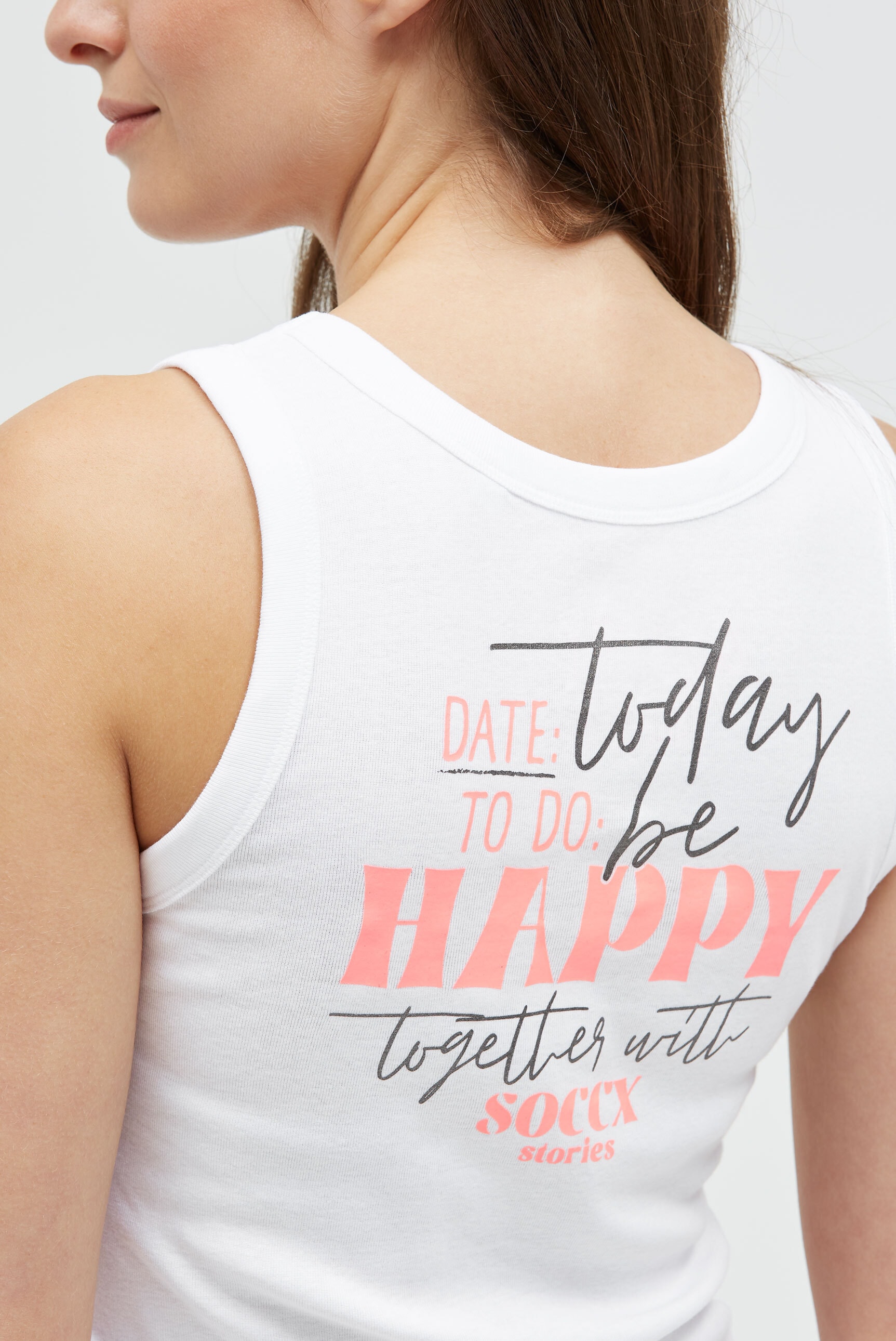 SOCCX Tanktop aus Baumwolle