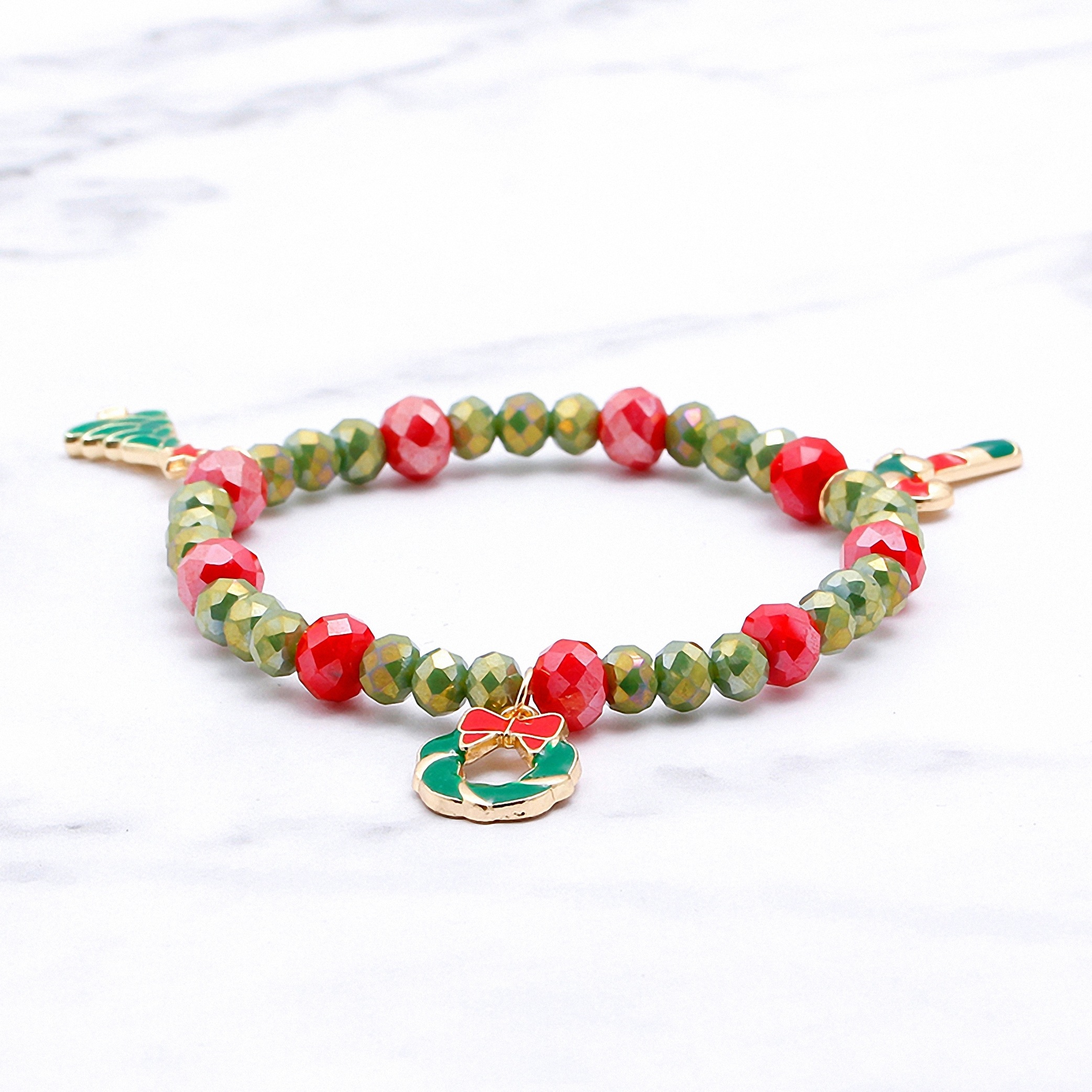 Adelia´s Armband »Weihnachtsschmuck Tannenbaum mit Strass Kristallen«, Weihnachtsschmuck