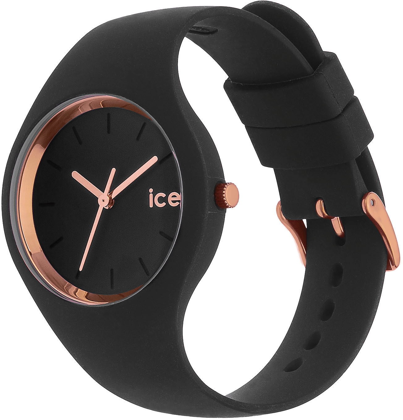 ice-watch Quarzuhr »ICE glam - S37 - 3H«, Armbanduhr, Damenuhr, Silikonarmband, analog