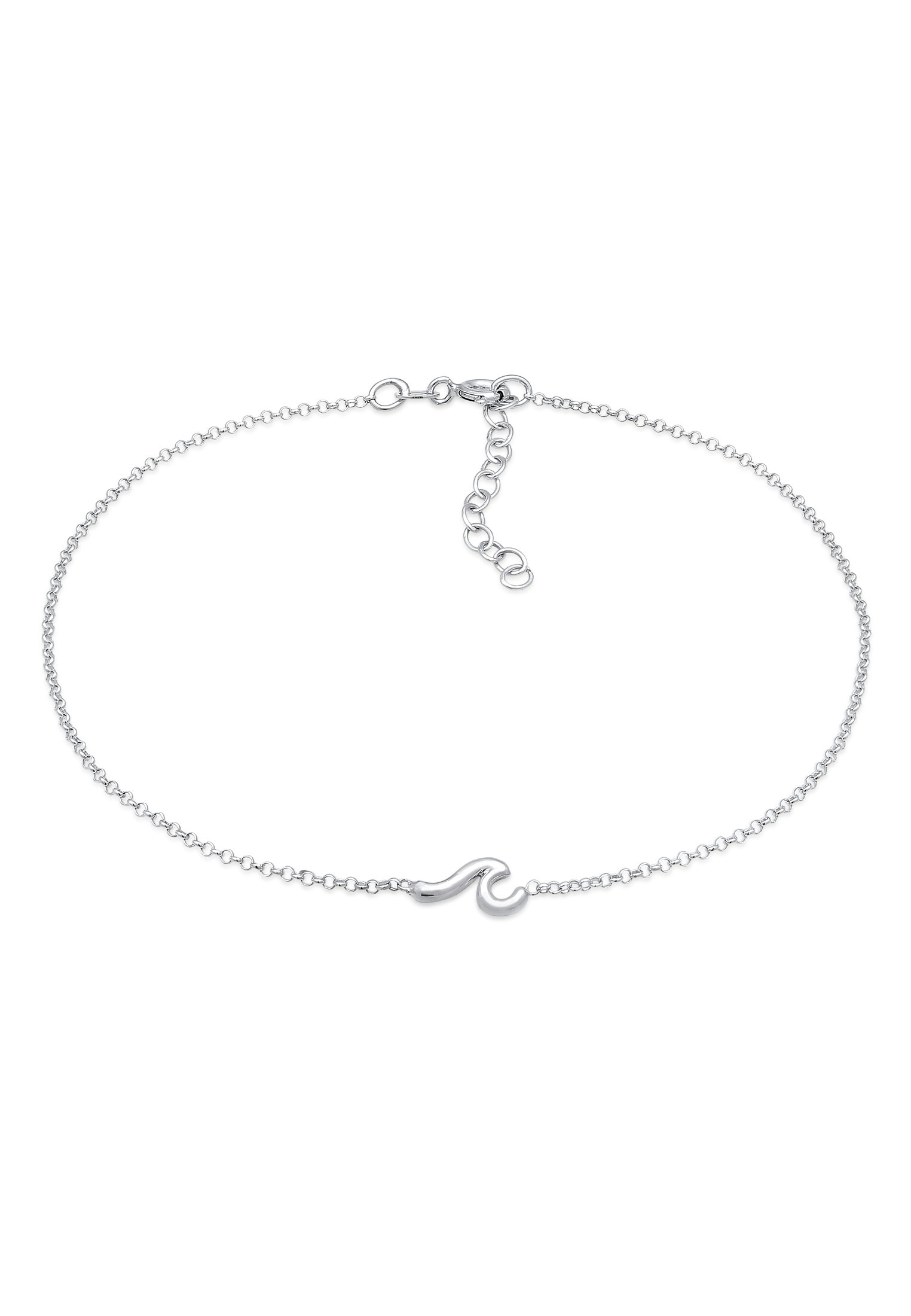 Elli Fußkette »Fußschmuck Wellen Wave Strand Maritim 925 Silber«