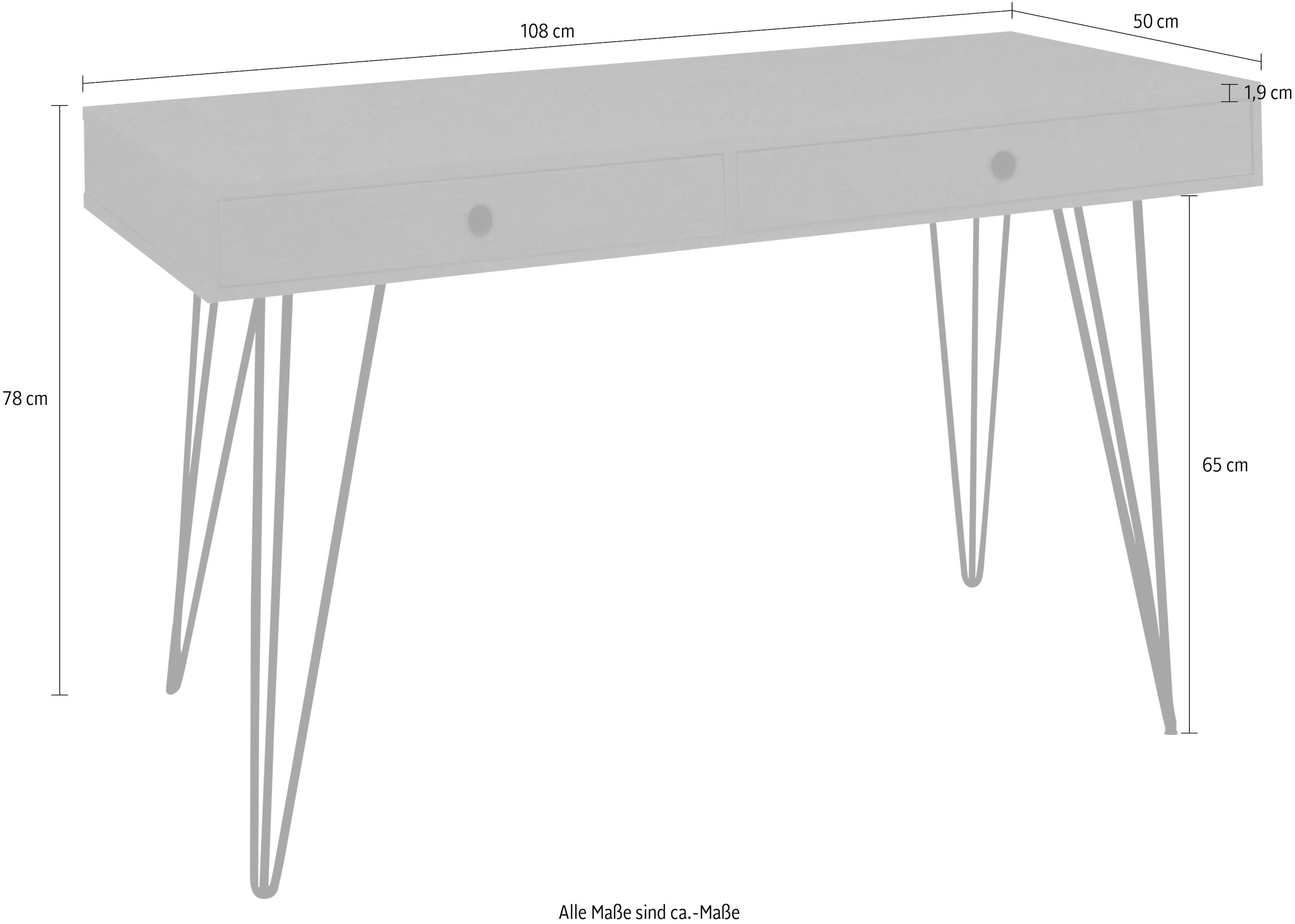 Mäusbacher Schreibtisch »Big System Office«, Breite 108 cm