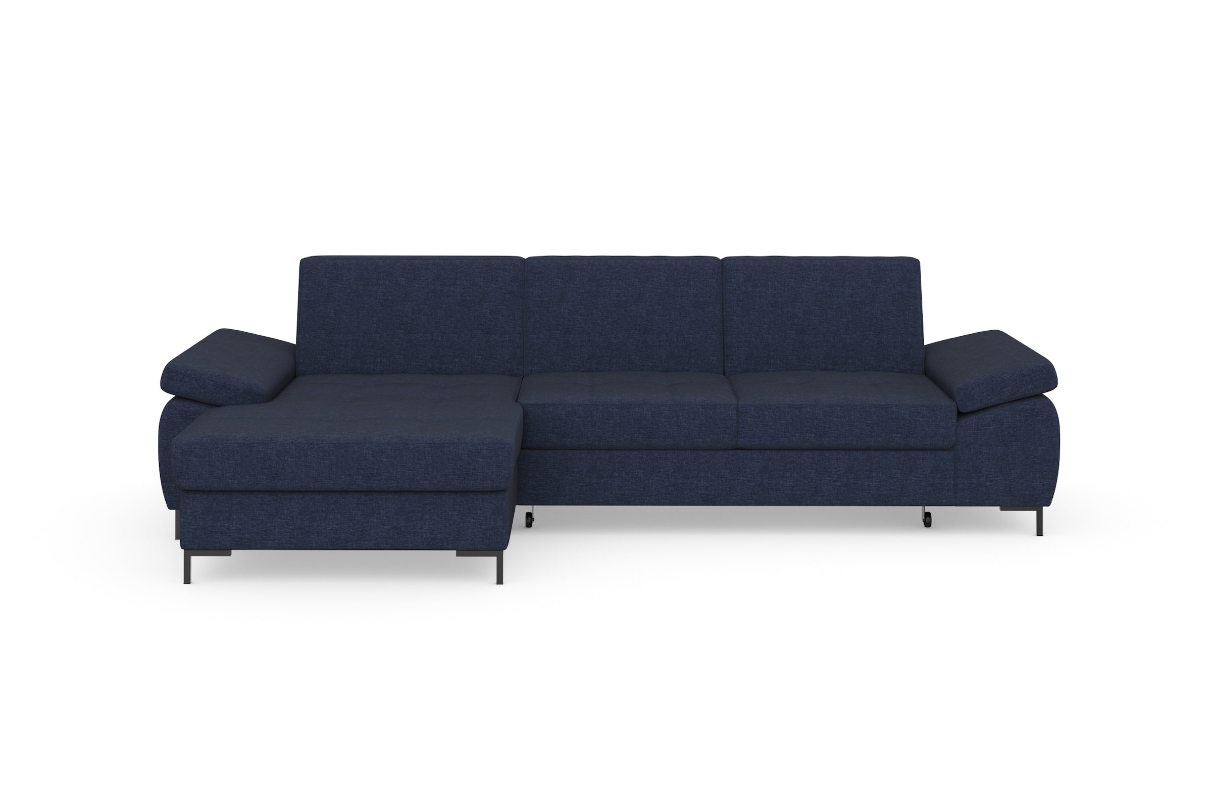 DOMO collection Ecksofa »Capelo L-Form«, mit Armteilverstellung, wahlweise mit Bettfunktion, Federkern